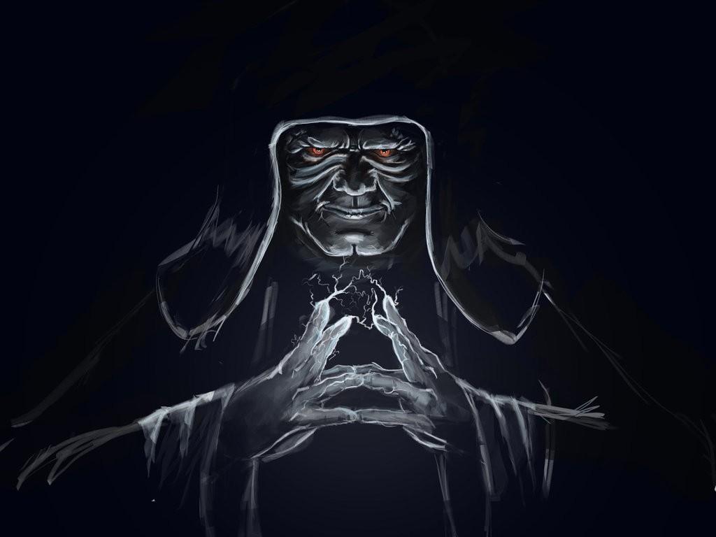 Emperor Palpatine Fan Artwork, Black Background 1024x768