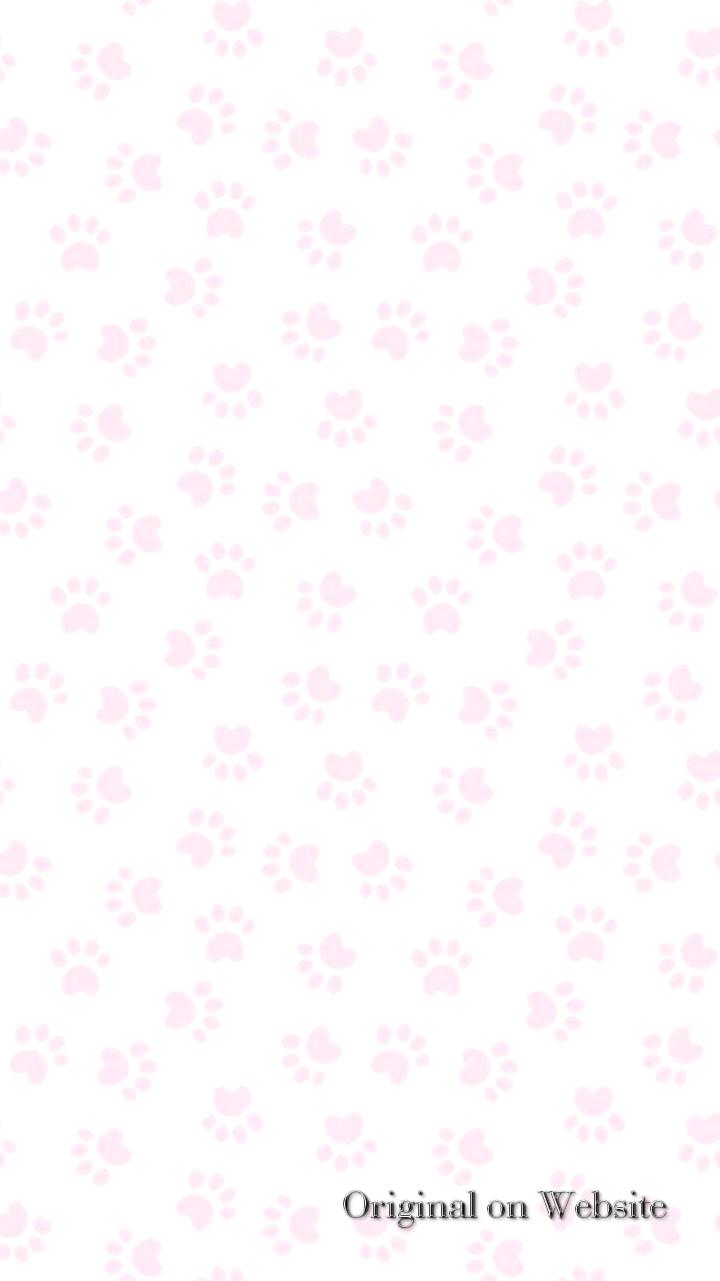 iPhone Wallpaper Aesthetic- iPhone and Android Wallpaper: Pink Paw
