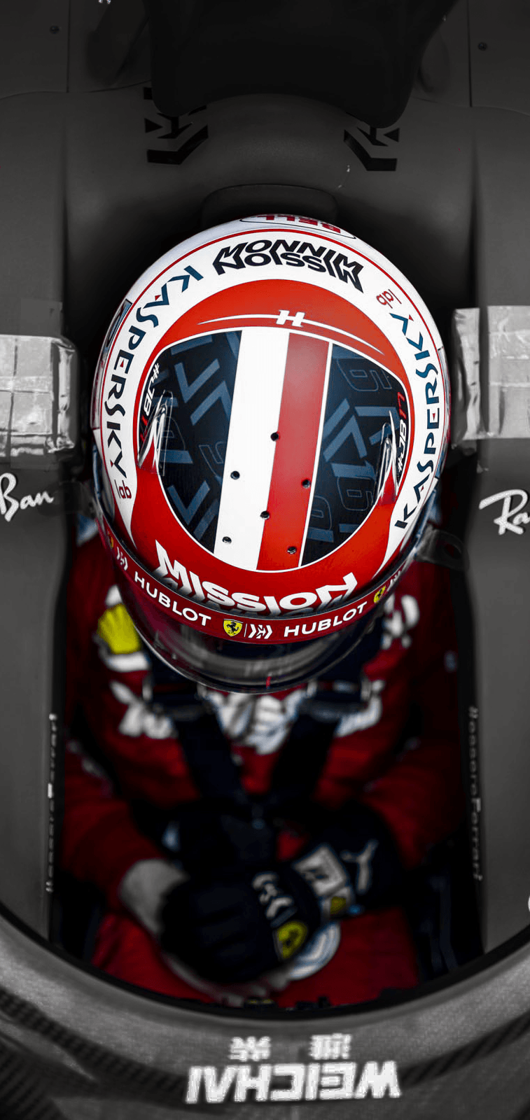 Charles Leclerc in his SF90 [Mobile Wallpaper]
