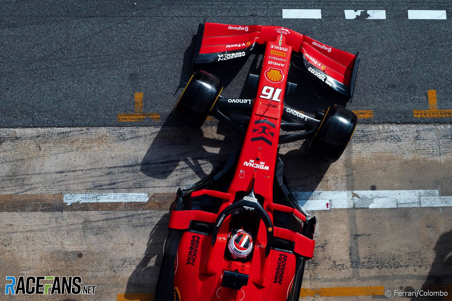 Charles Leclerc, Ferrari, Circuit de Catalunya, 2019 · RaceFans