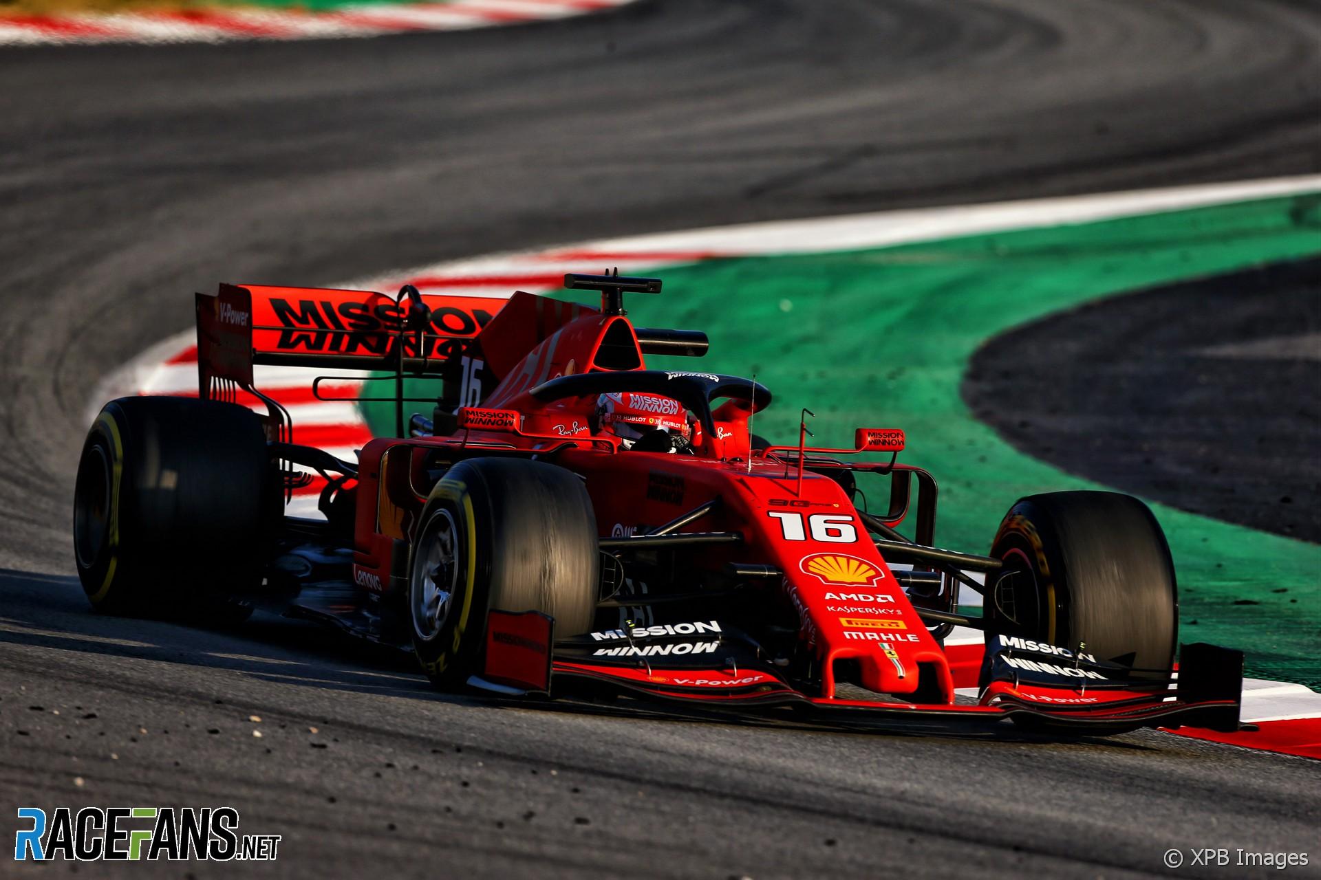Charles Leclerc, Ferrari, Circuit de Catalunya, 2019 · RaceFans