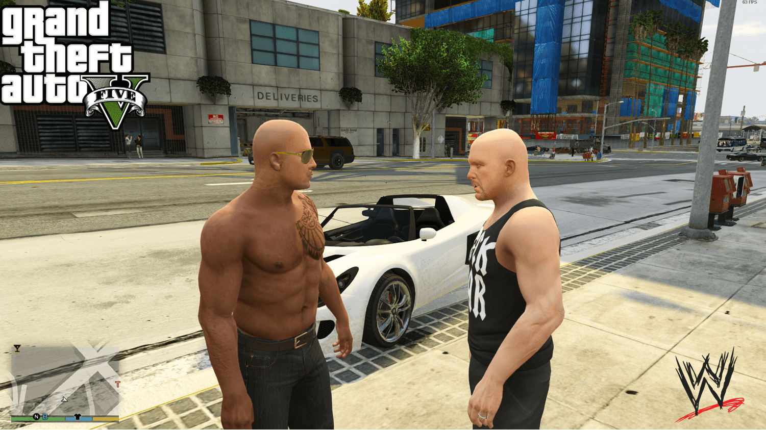 Dwayne 'The Rock' Johnson & Stone Cold Steve Austin Face