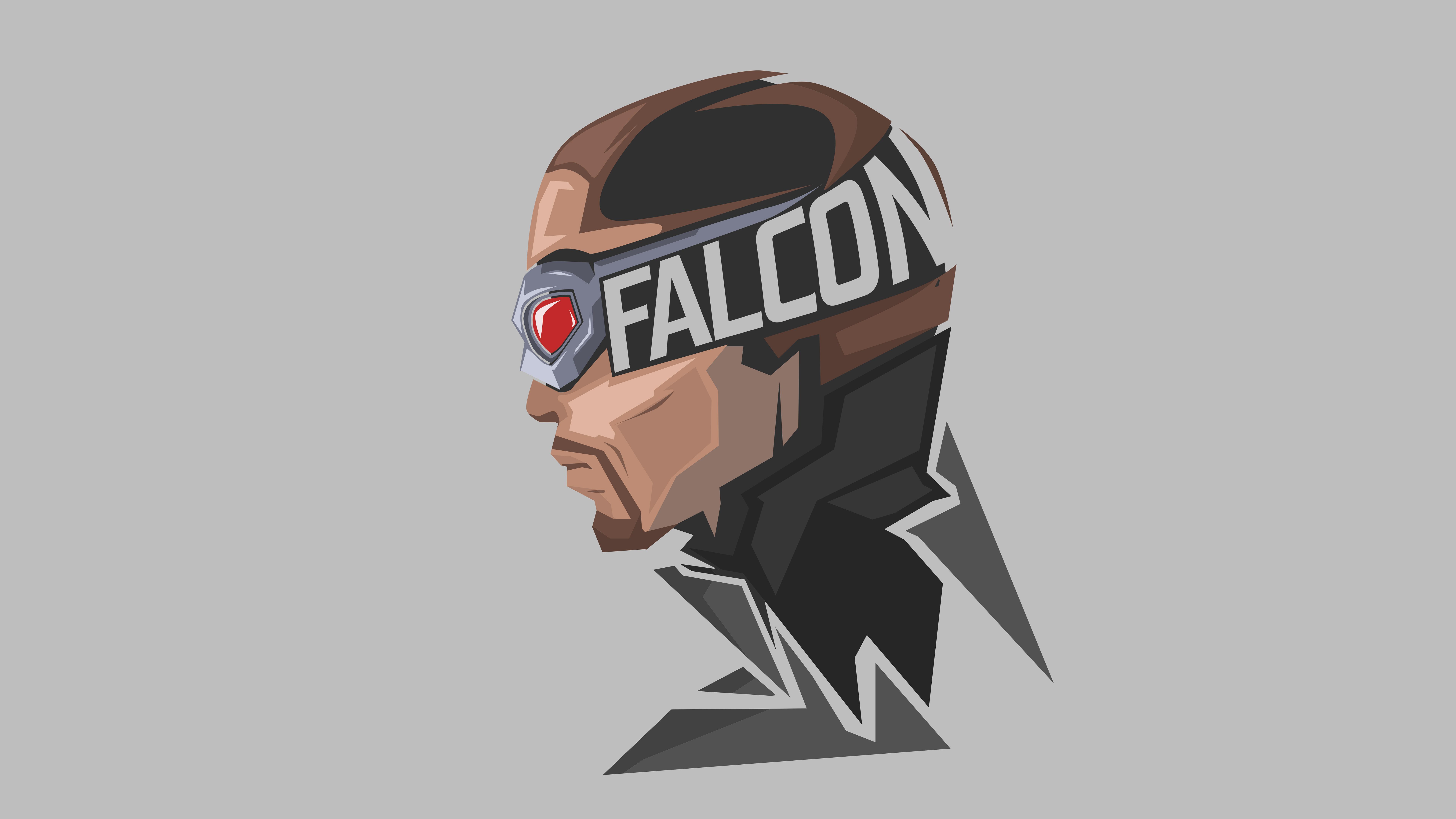 Free download Falcon Marvel Superhero Minimal 4K 8K Wallpaper HD