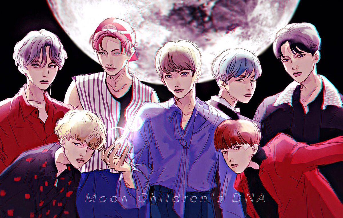 Bts Anime Wallpapers Wallpaper Cave