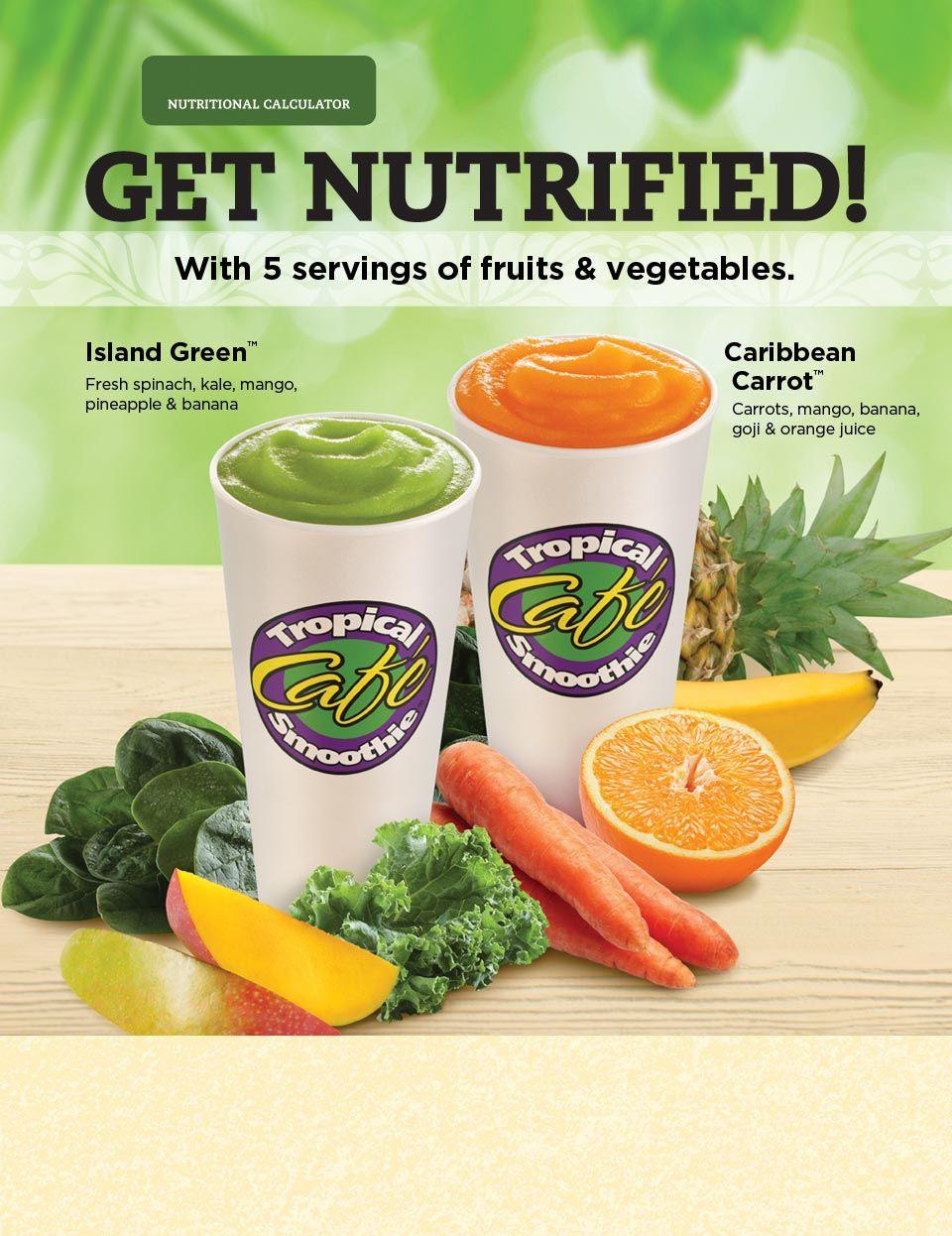Tropical Smoothie Cafe Calorie Chart