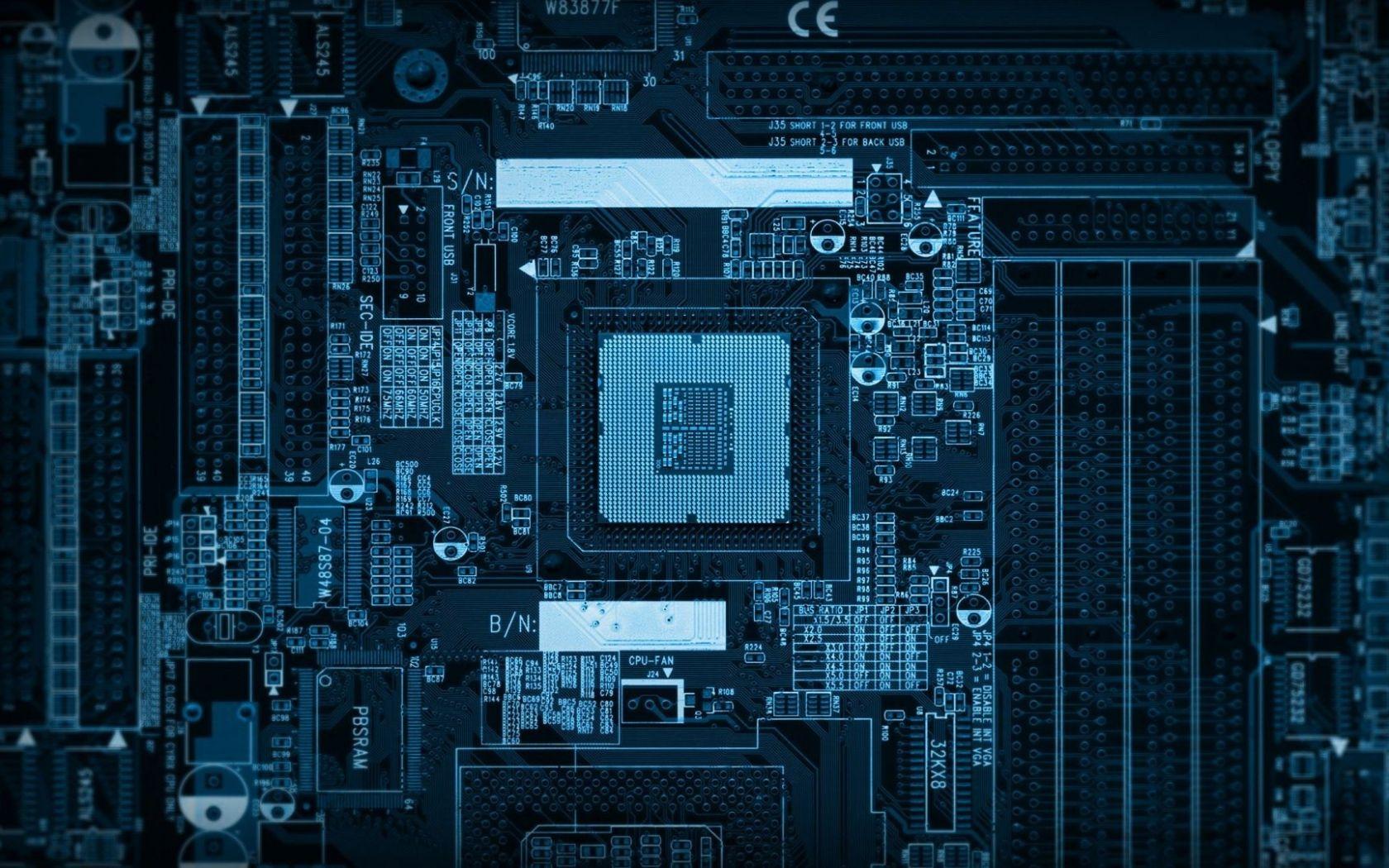Wallpaper chip, computer, microchip, processor