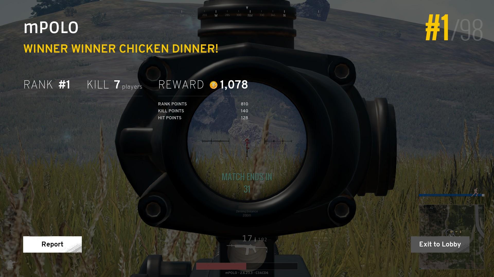 Finally got my first solo dinner. All mini 14 kills