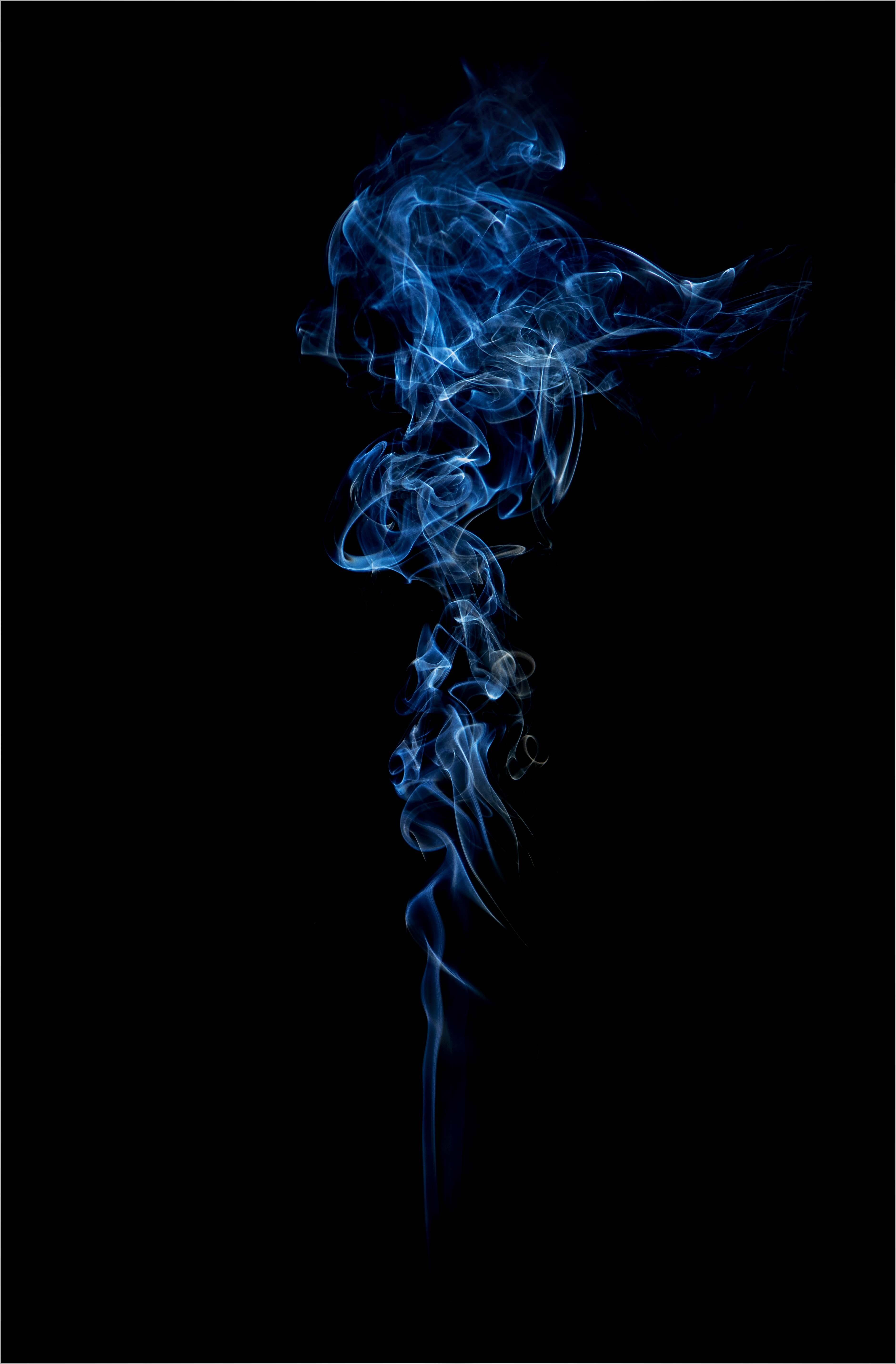 HD wallpaper: smoke, clot, shroud, blue, dark