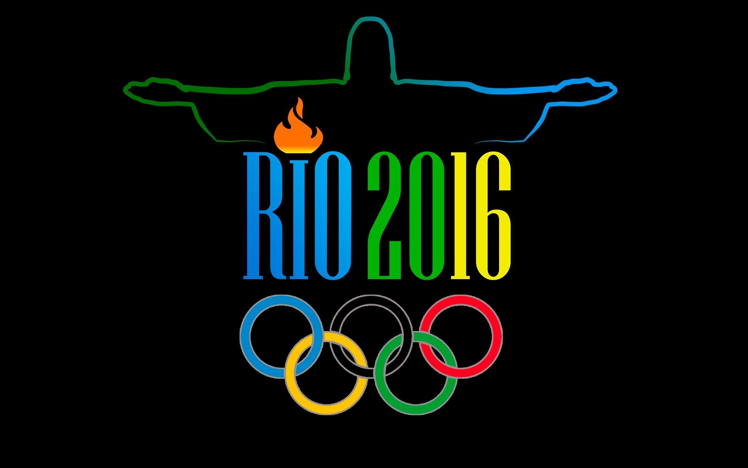 Download wallpaper brazil, emblem, olympic games, logo, rio 2016