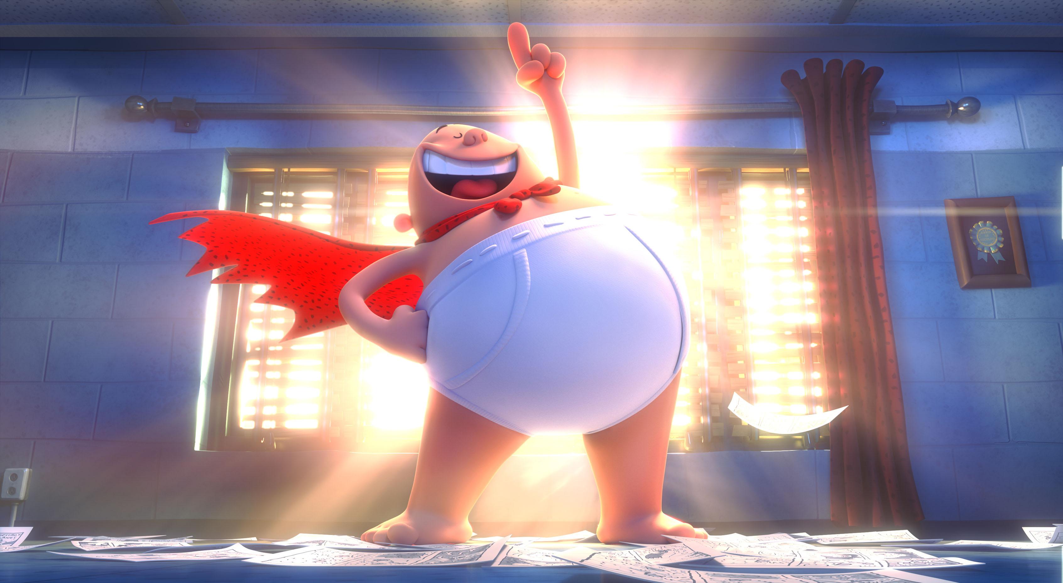Wallpaper Captain Underpants: The First Epic Movie, Animation, 2017