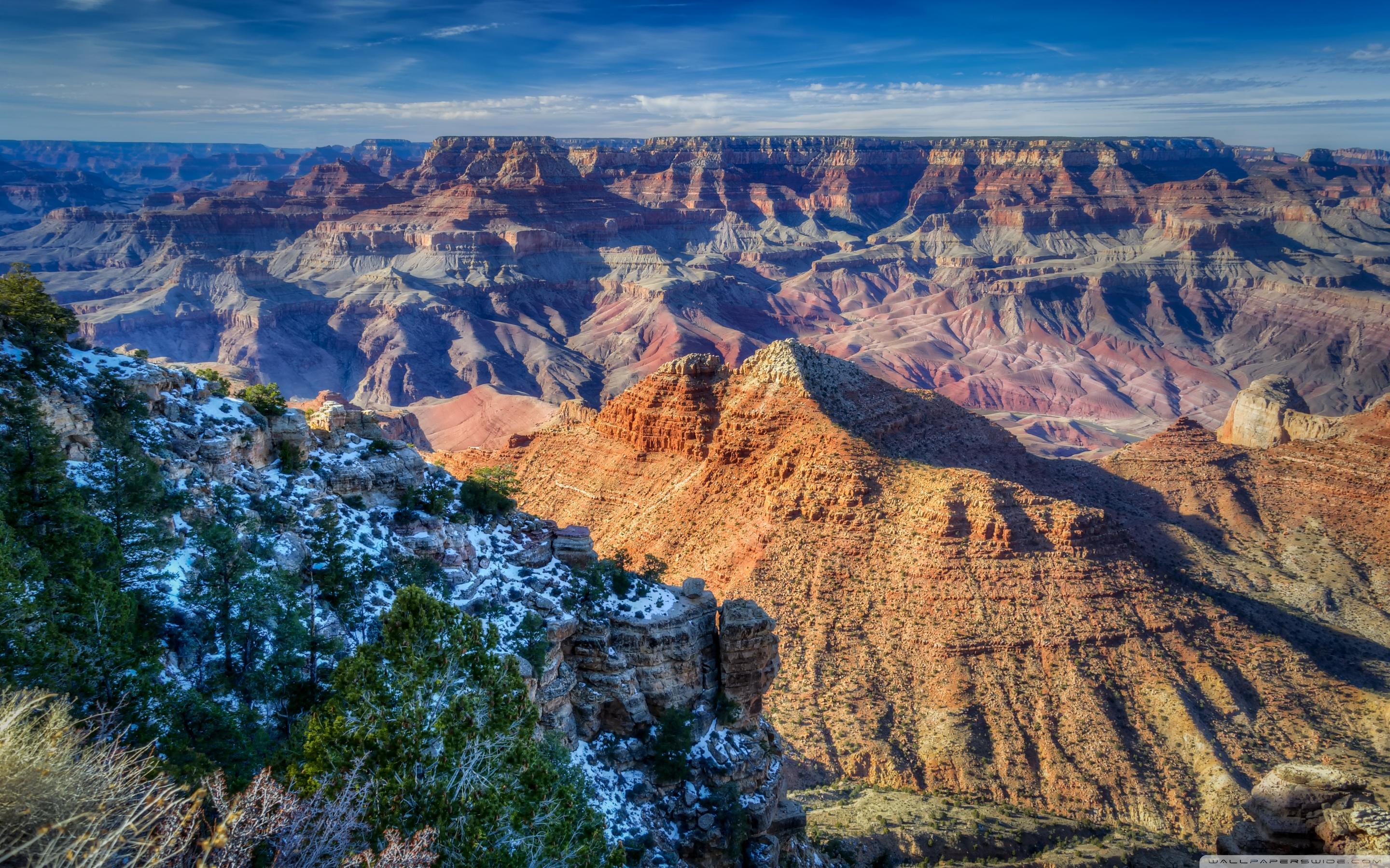 Snow, South Rim, Grand Canyon, Arizona ❤ 4K HD Desktop Wallpaper