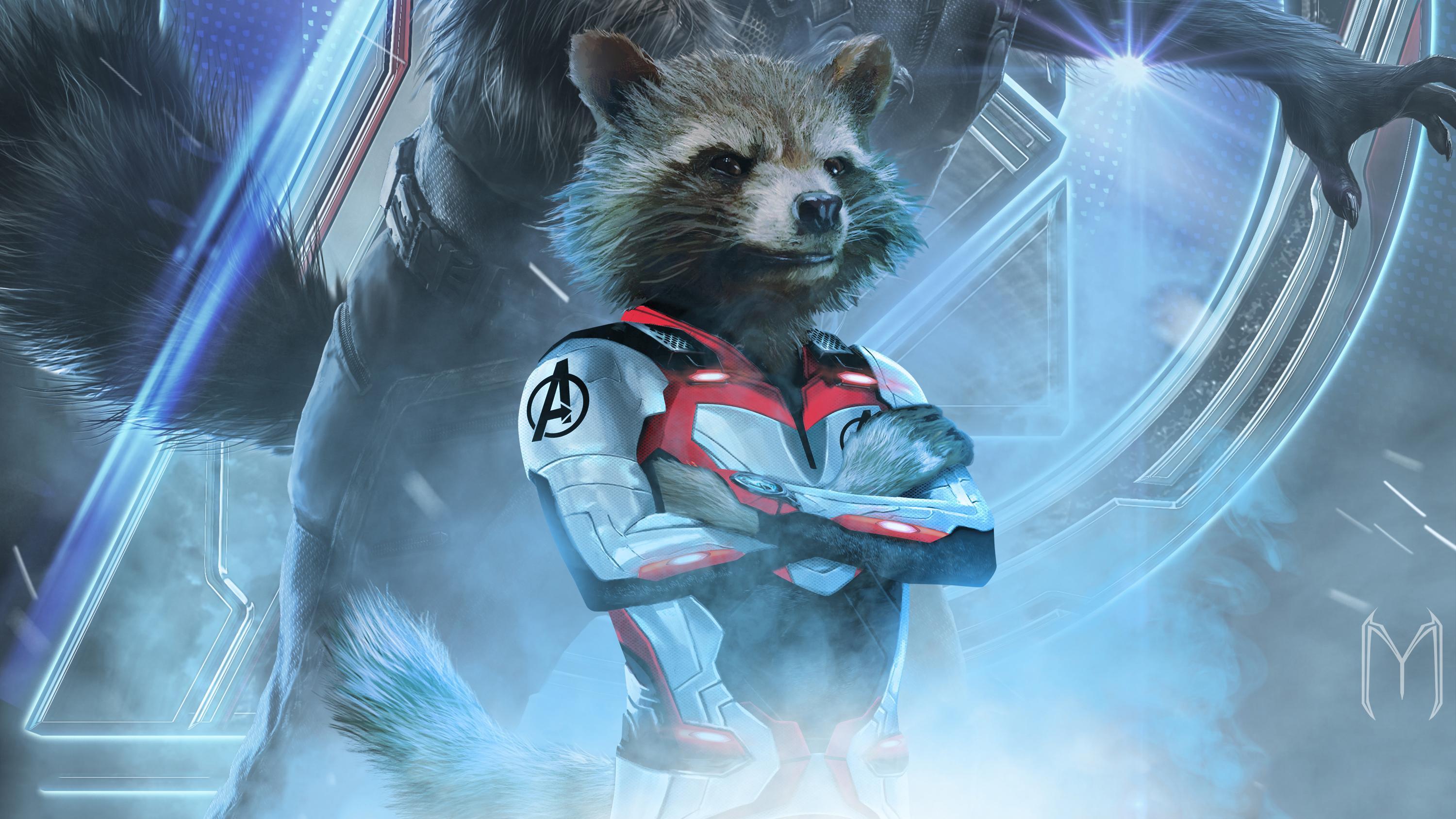 Rocket Raccoon In Avengers Endgame HD Movies, 4k Wallpaper