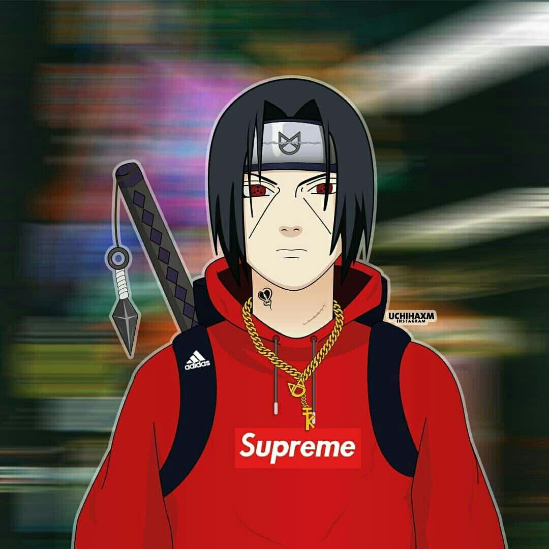 Itachi de Supreme *0* Oloko Manu. Anime. Naruto Uzumaki, Naruto