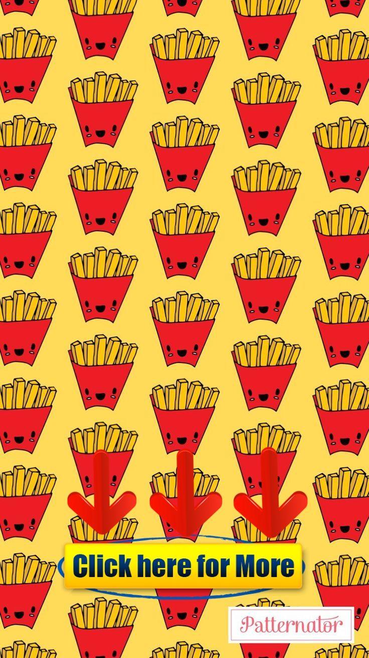 pattern #wallpaper #iphone #background #colorful #fries #food #red
