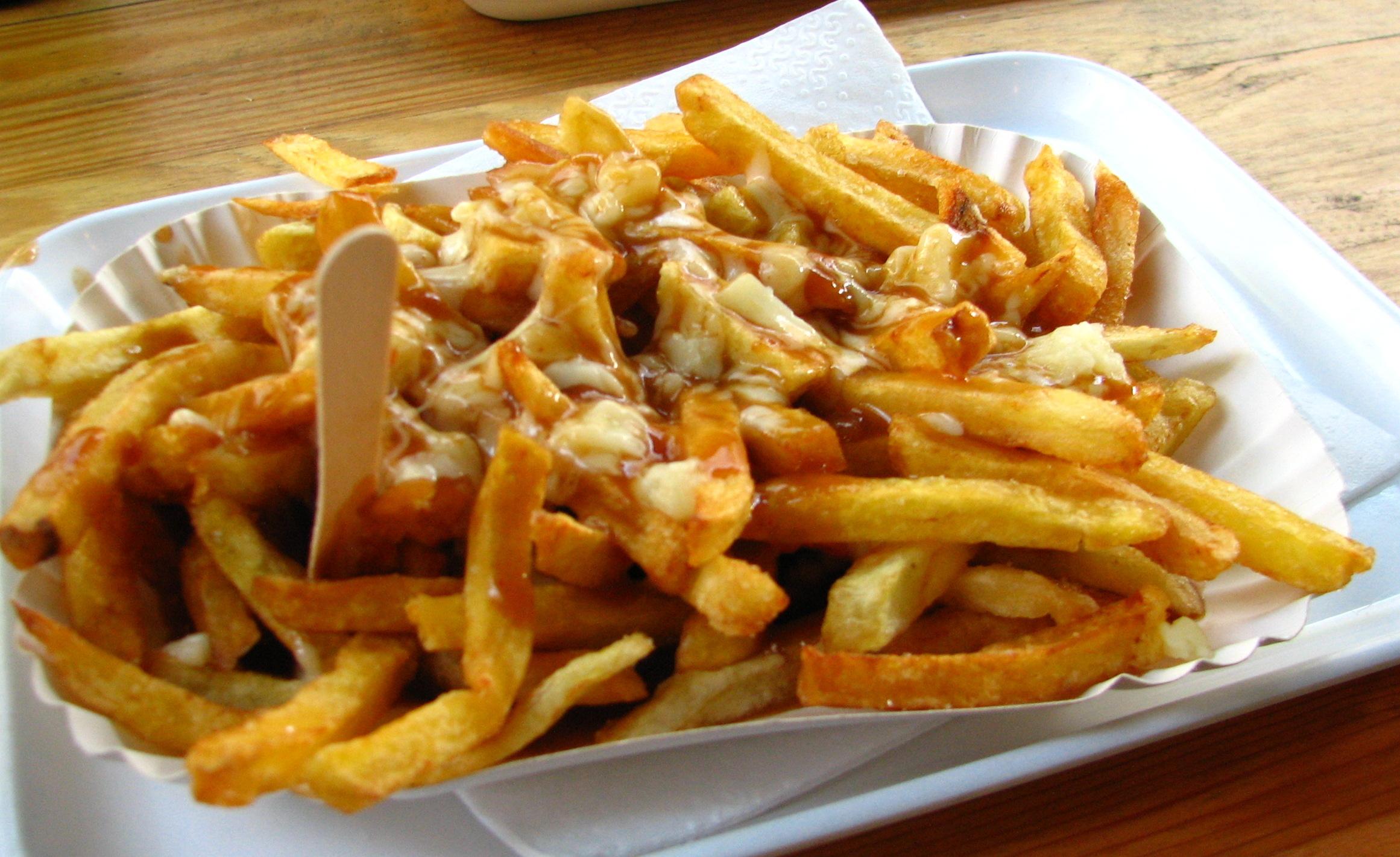 poutine, food, french fries wallpaper