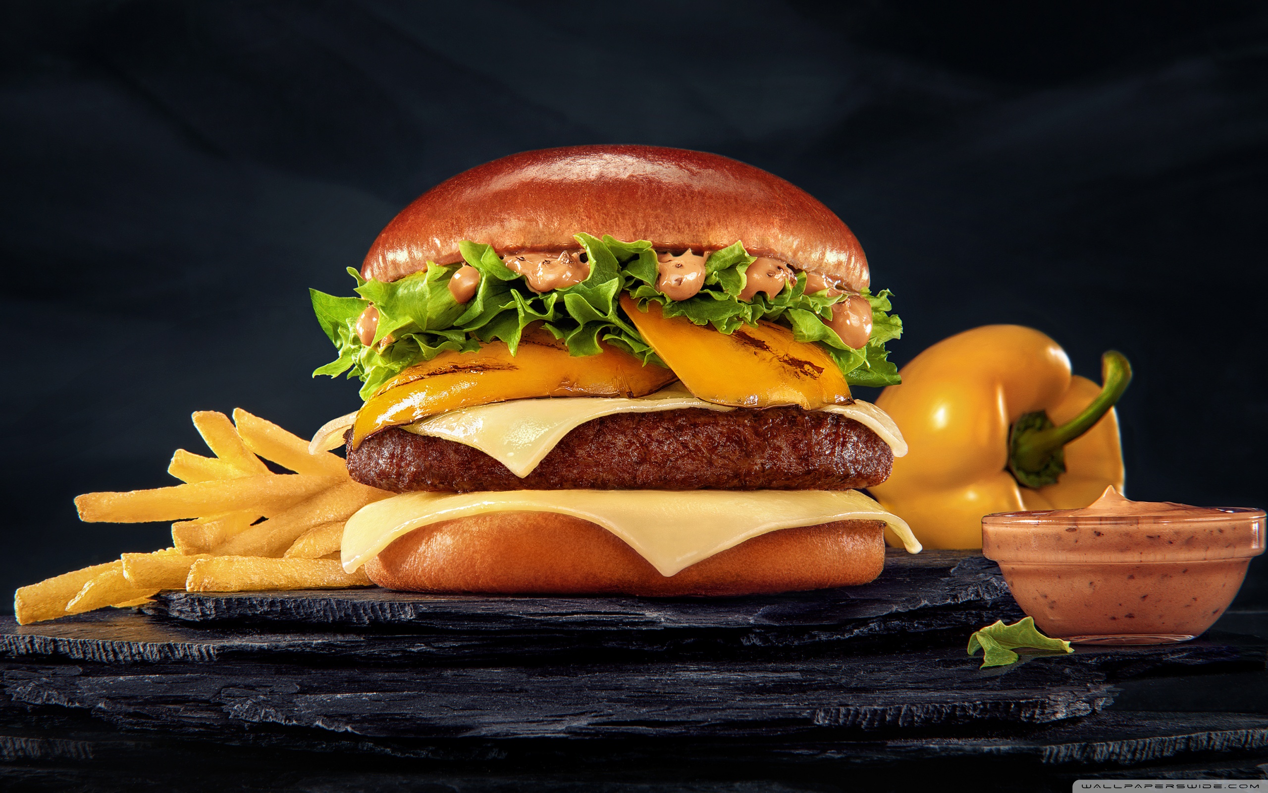 McDonald's Burger and Fries ❤ 4K HD Desktop Wallpaper for 4K Ultra