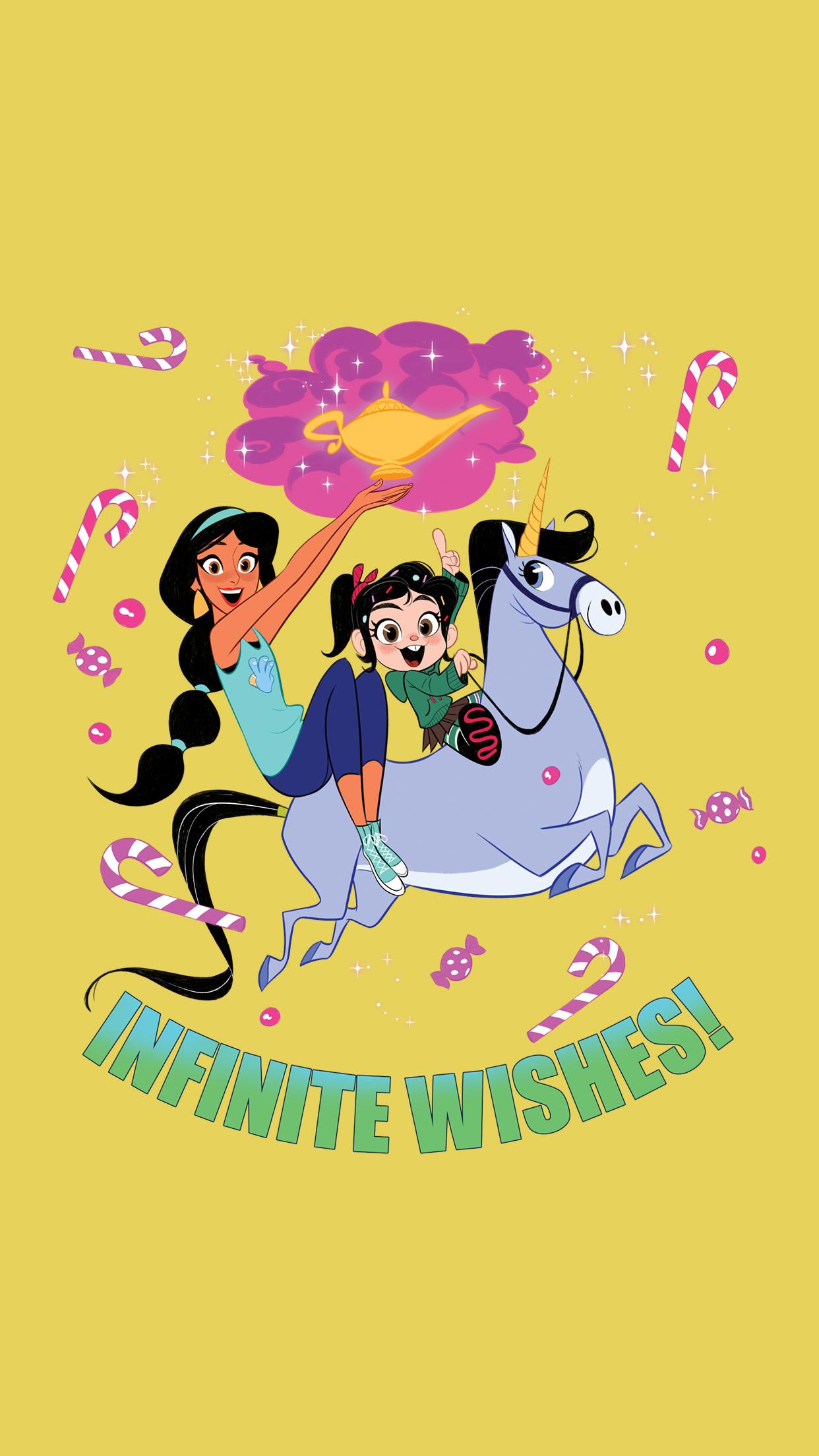 Phone wallpaper: Disney Princesses Ralph Breaks the Internet