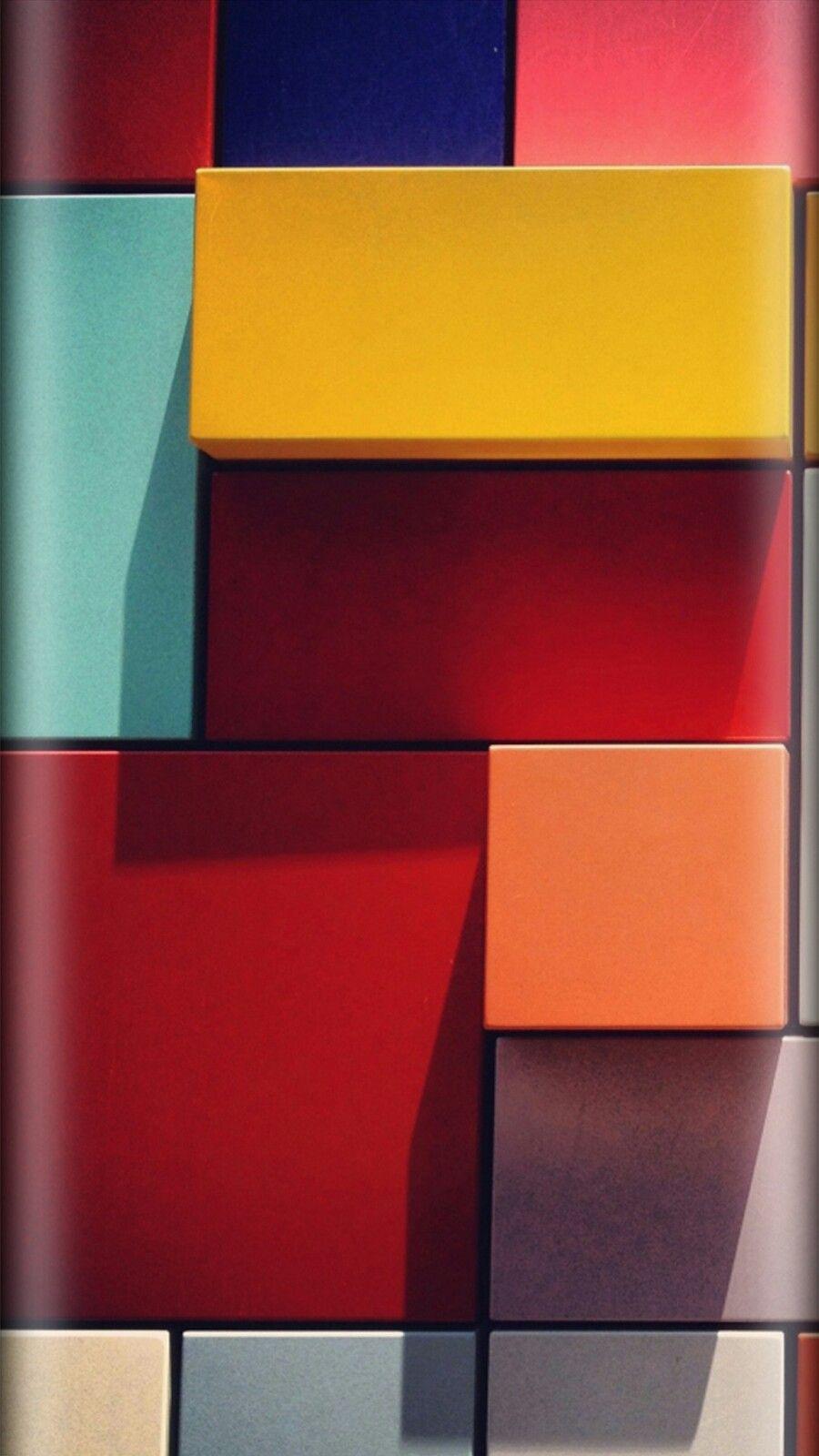 Colorful Abstract Blocks Wallpaper. *Colorful and Rainbow