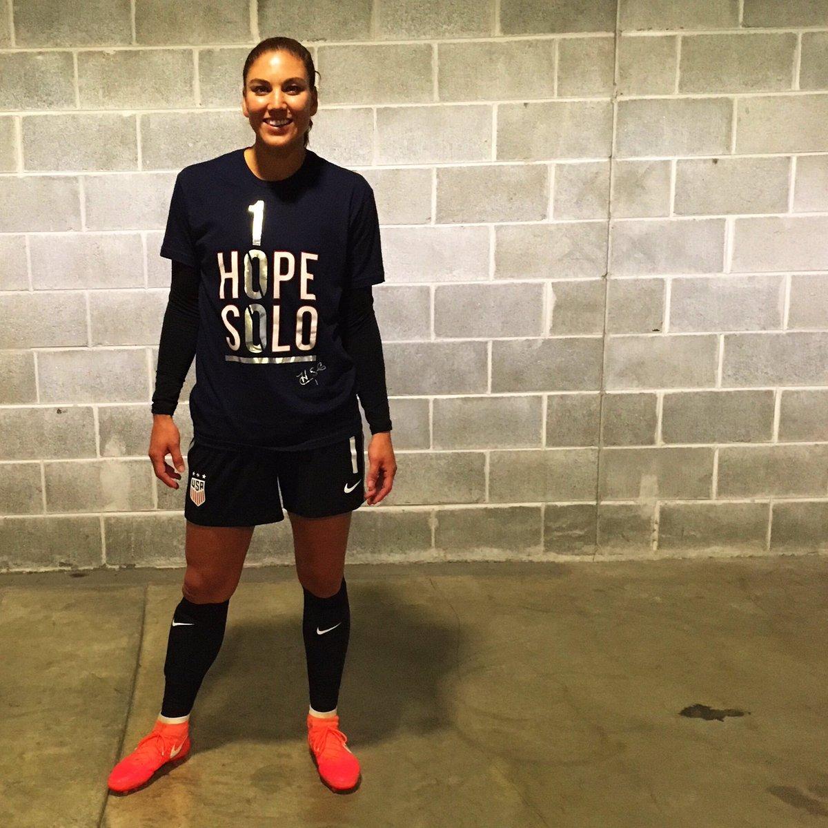 Hope Solo to my team & fans! Support