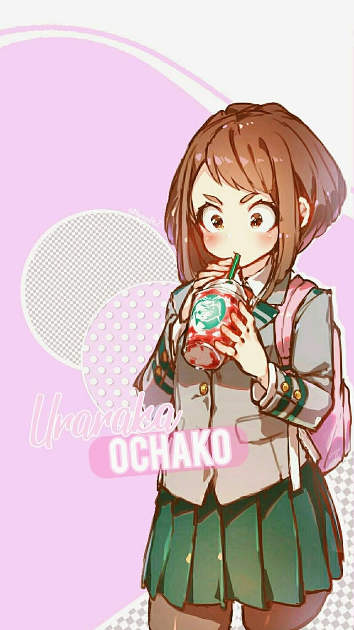 Wallpaper del personaje Ochako Uraraka. Créditos al creador del