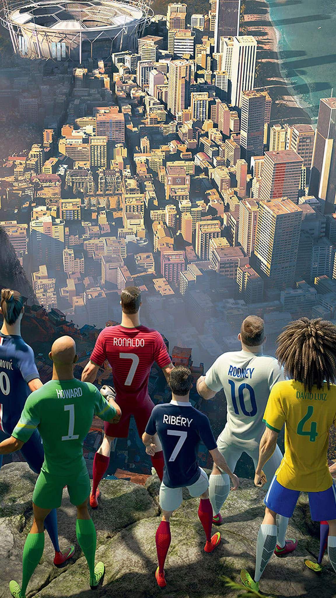 Nike Football Game Brazil iPhone Wallpaper