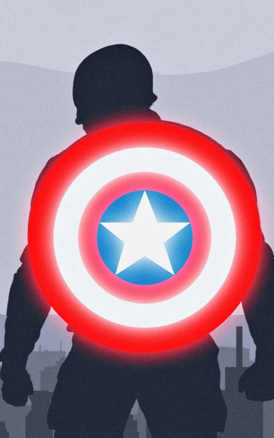 Download Captain America Shield Artwork Free Pure 4K Ultra HD Mobile