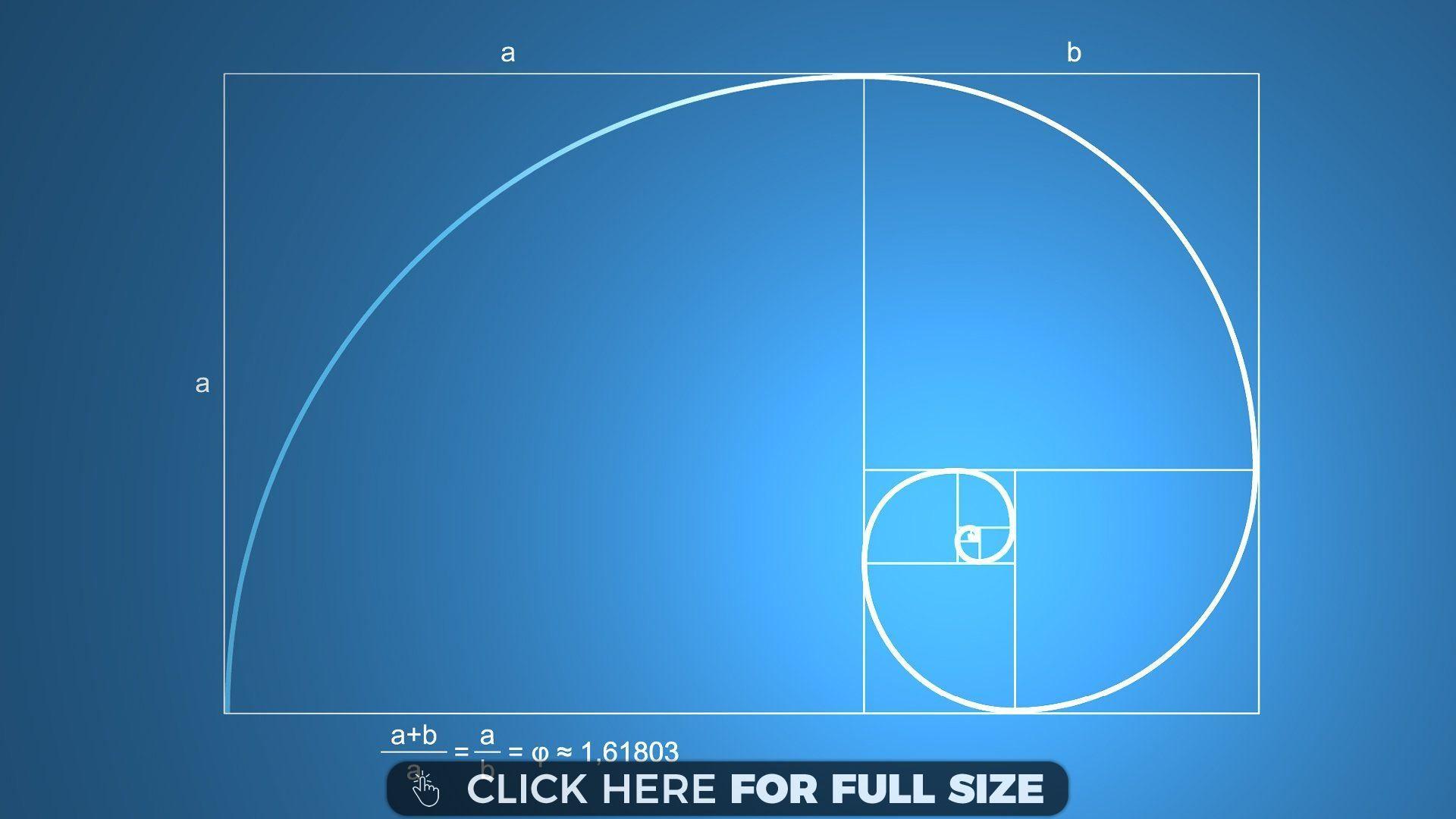 Golden Ratio / Fibonacci Sequence wallpaper. Desktop Wallpaper