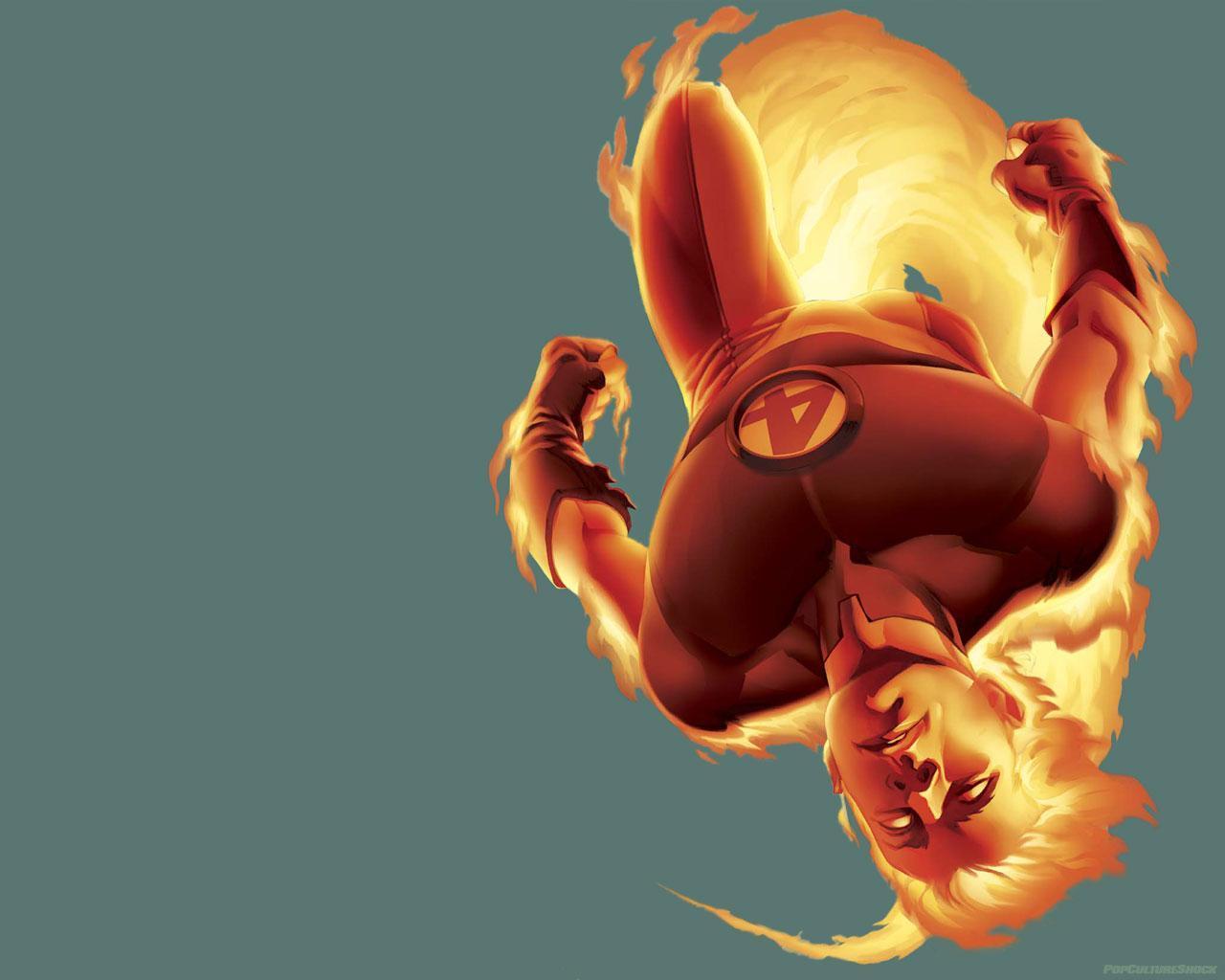 Fantastic Four Human Torch HD wallpaper