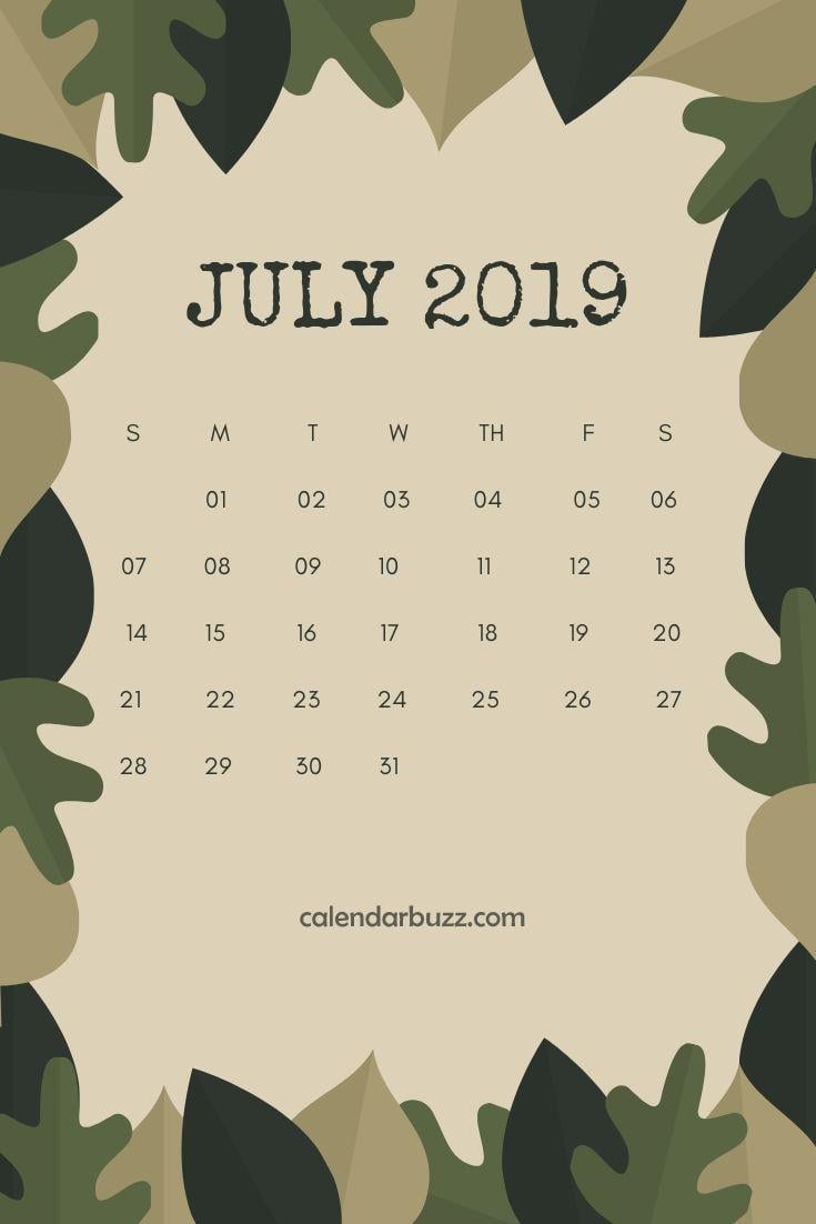 July 2019 iPhone Calendar Wallpaper March 2019 Calendar