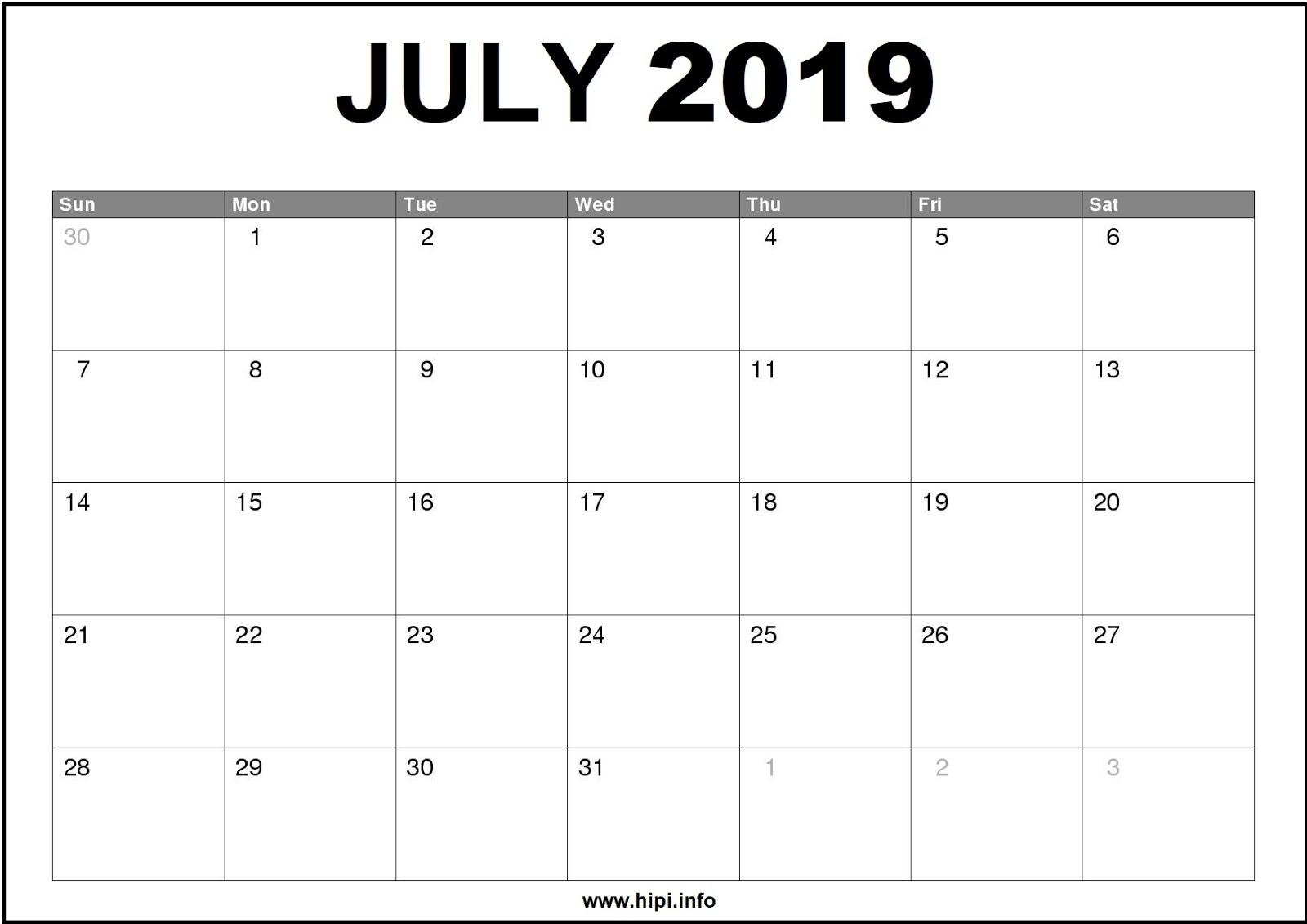 Twitter Headers / Facebook Covers / Wallpaper / Calendars: July