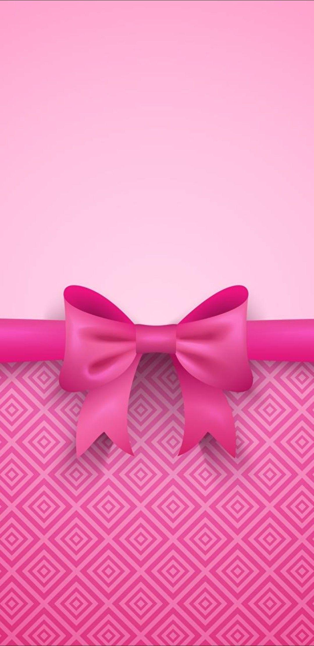 Pink Bow. Calli WP. Pretty Phone Wallpaper, Pink Wallpaper