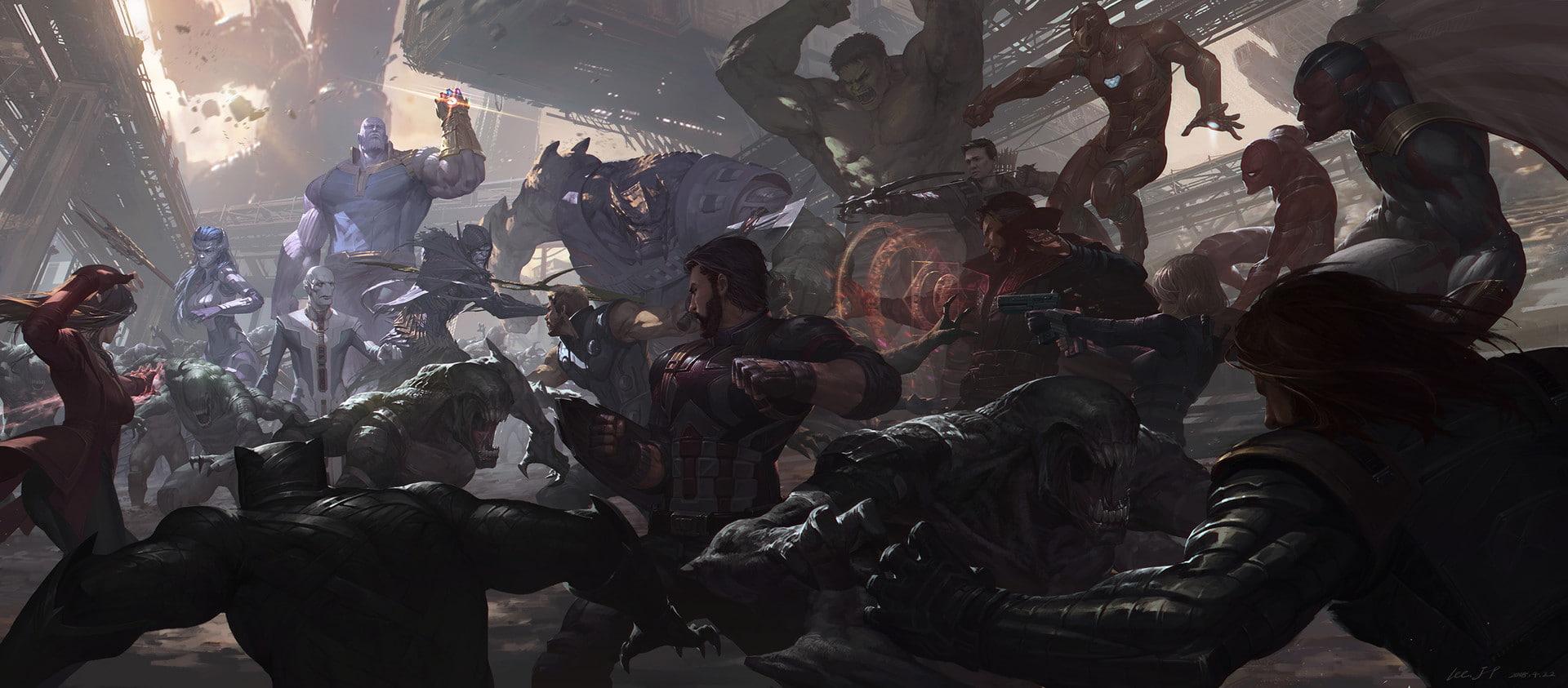 HD wallpaper: digital art, Avengers Infinity War, Captain America