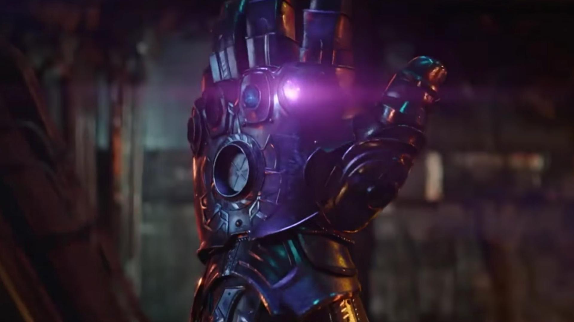 Watch Thanos' Infinity Gauntlet Power Up And Star Lord Mock Thor