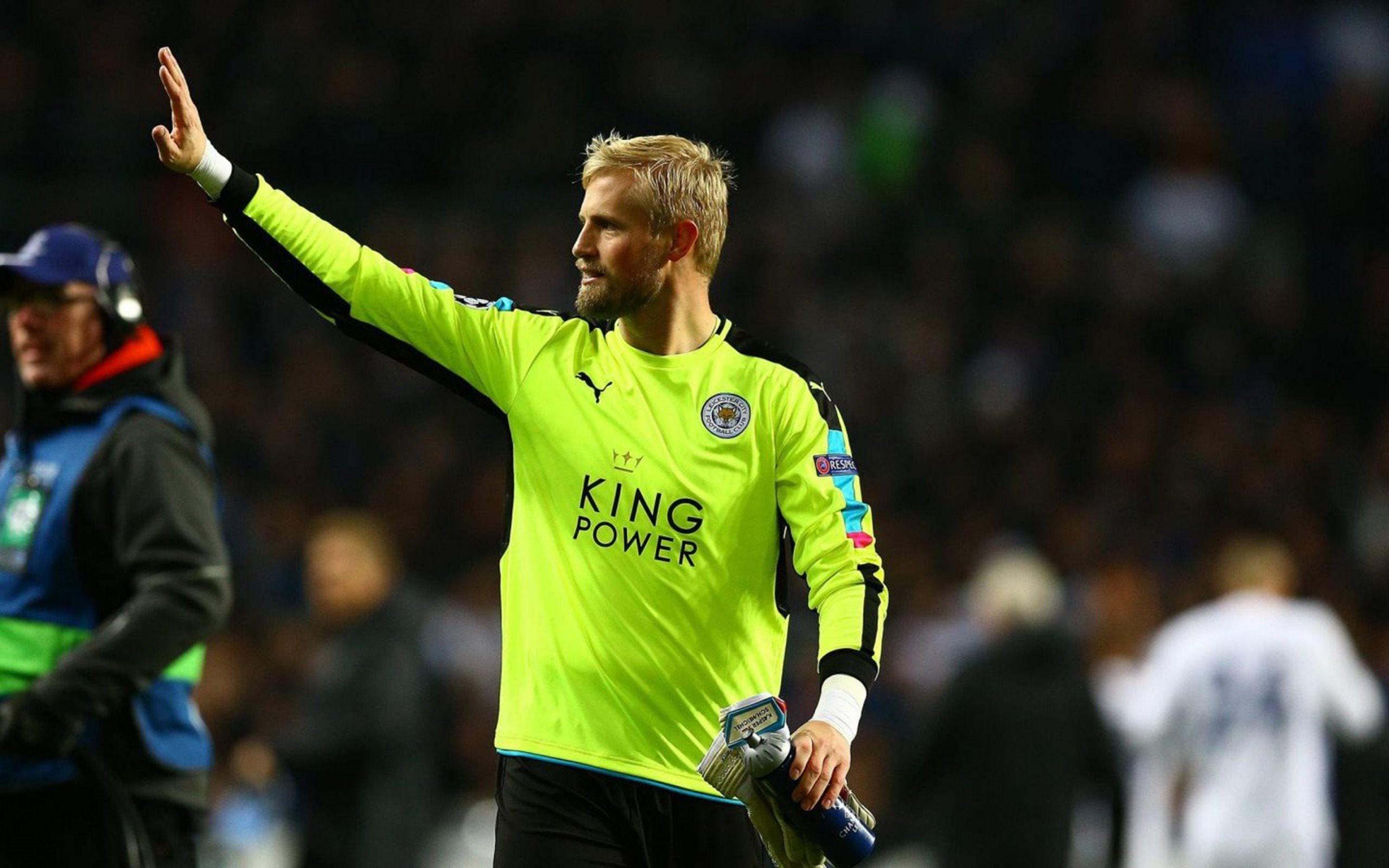 Download wallpaper Kasper Schmeichel, Lester, goalkeeper, England