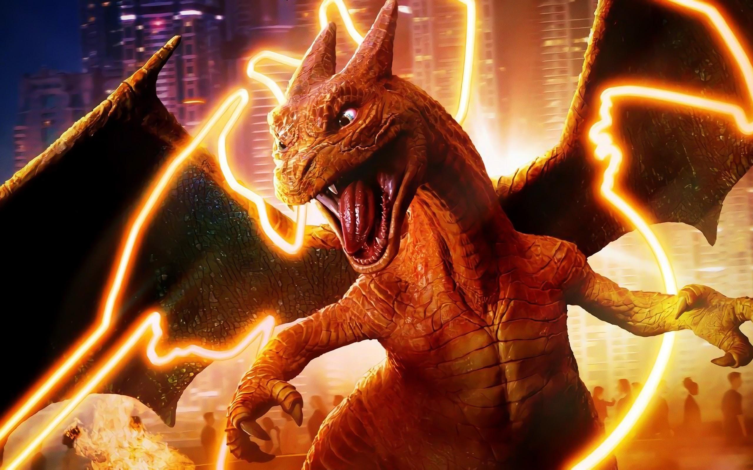 Charizard, Pokemon: Detective Pikachu, 4K, Wallpaper