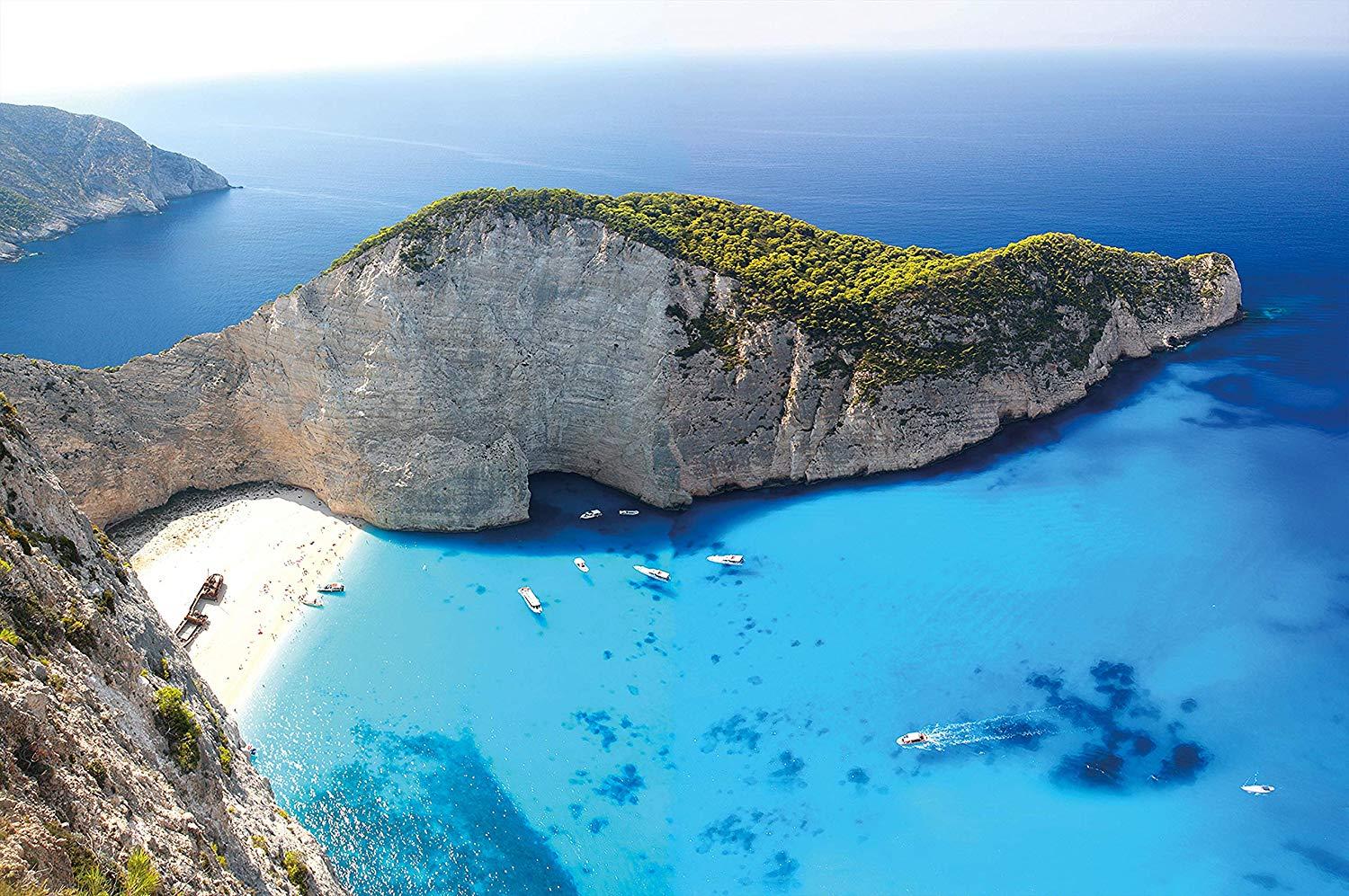 Zakynthos Beach photo wallpaper Island paradise jump