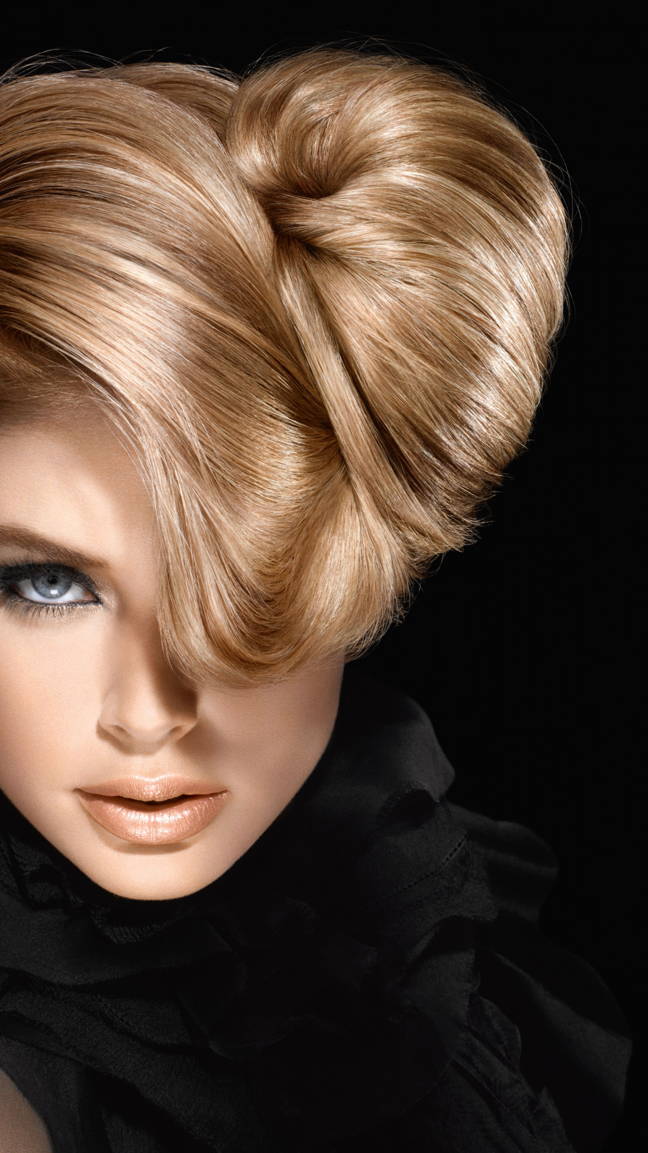 Wallpaper Doutzen Kroes, fashion model, Loreal, makeup, hairstyle