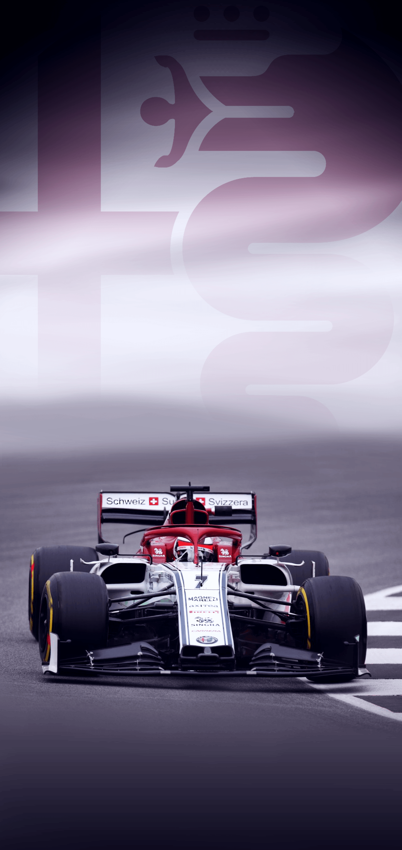 Kimi Räikkönen in the Alfa Romeo C38 [Mobile Wallpaper]