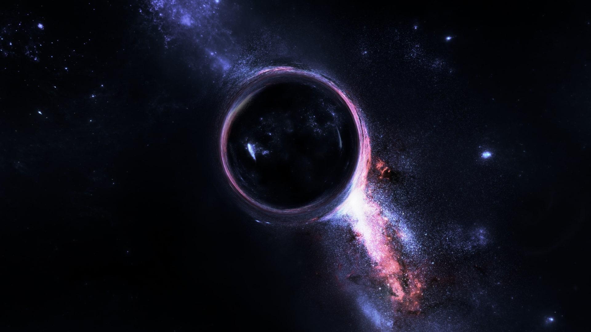 black hole space hd wallpaper