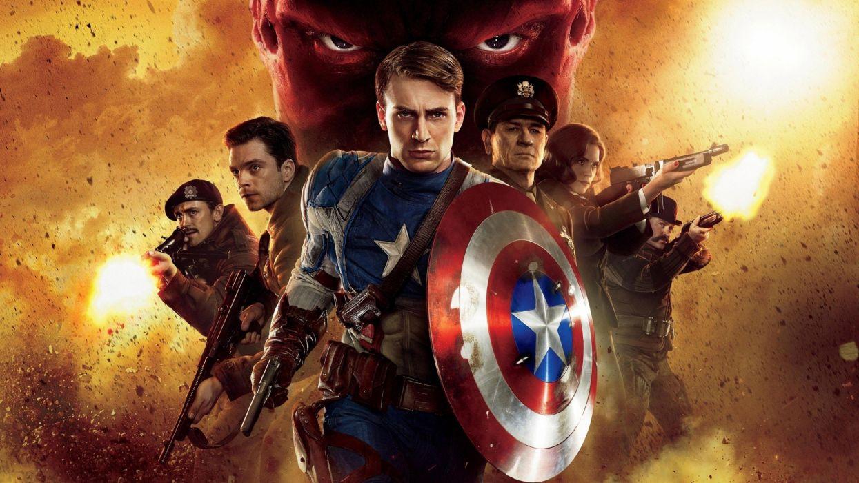 Captain America Chris Evans Red Skull Tommy Lee Jones Captain