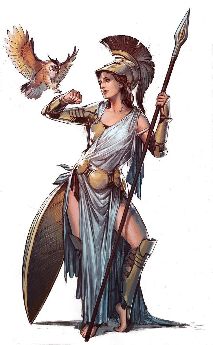 Athena was the goddess of wisdom, justice, war, skills, art