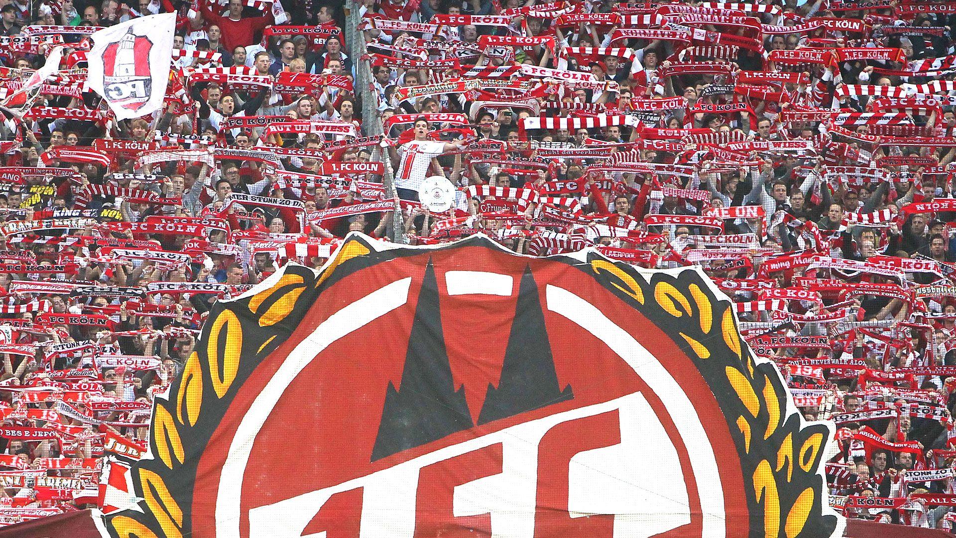 Köln supporters ine FC Köln. Cologne und Sports