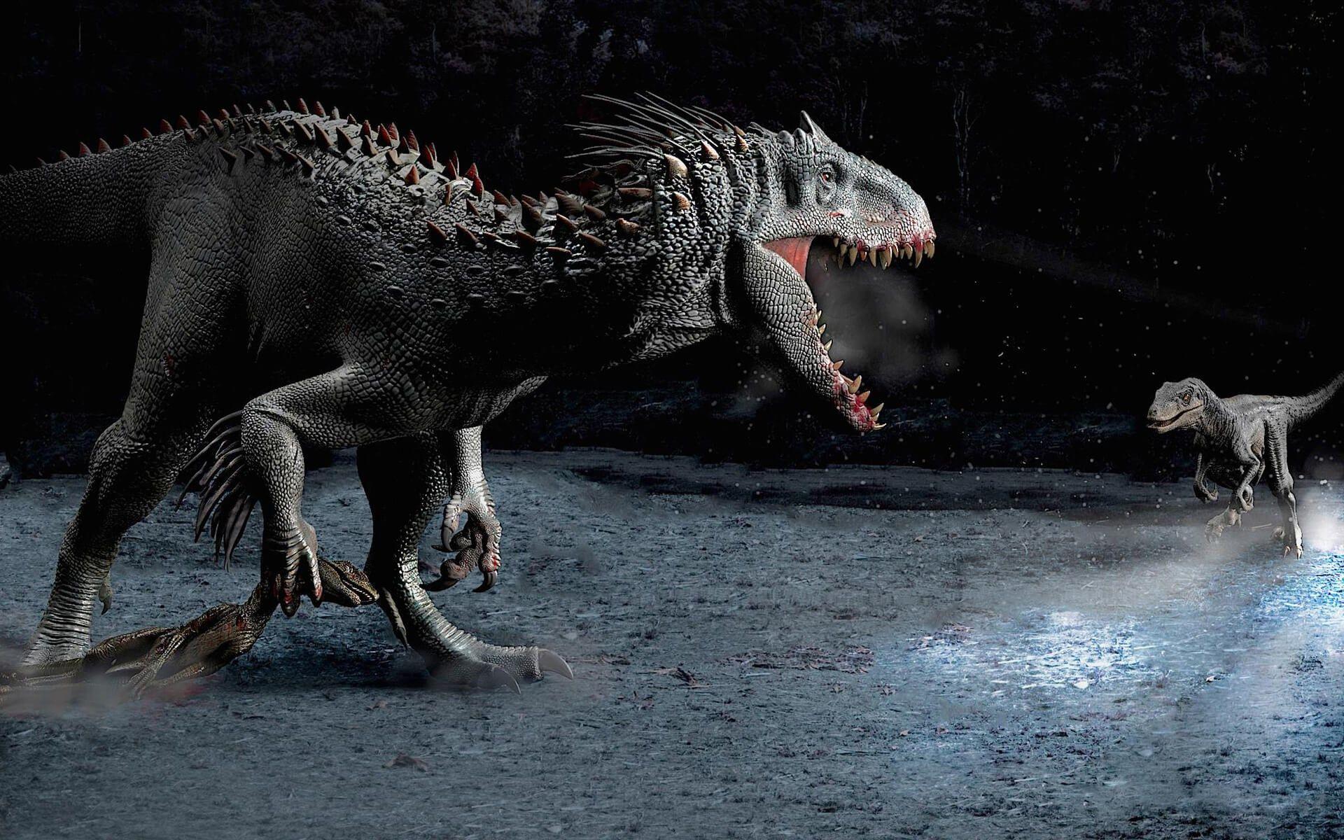 Premium Photo | A dinosaur with a long neck and a long tail is in the dark