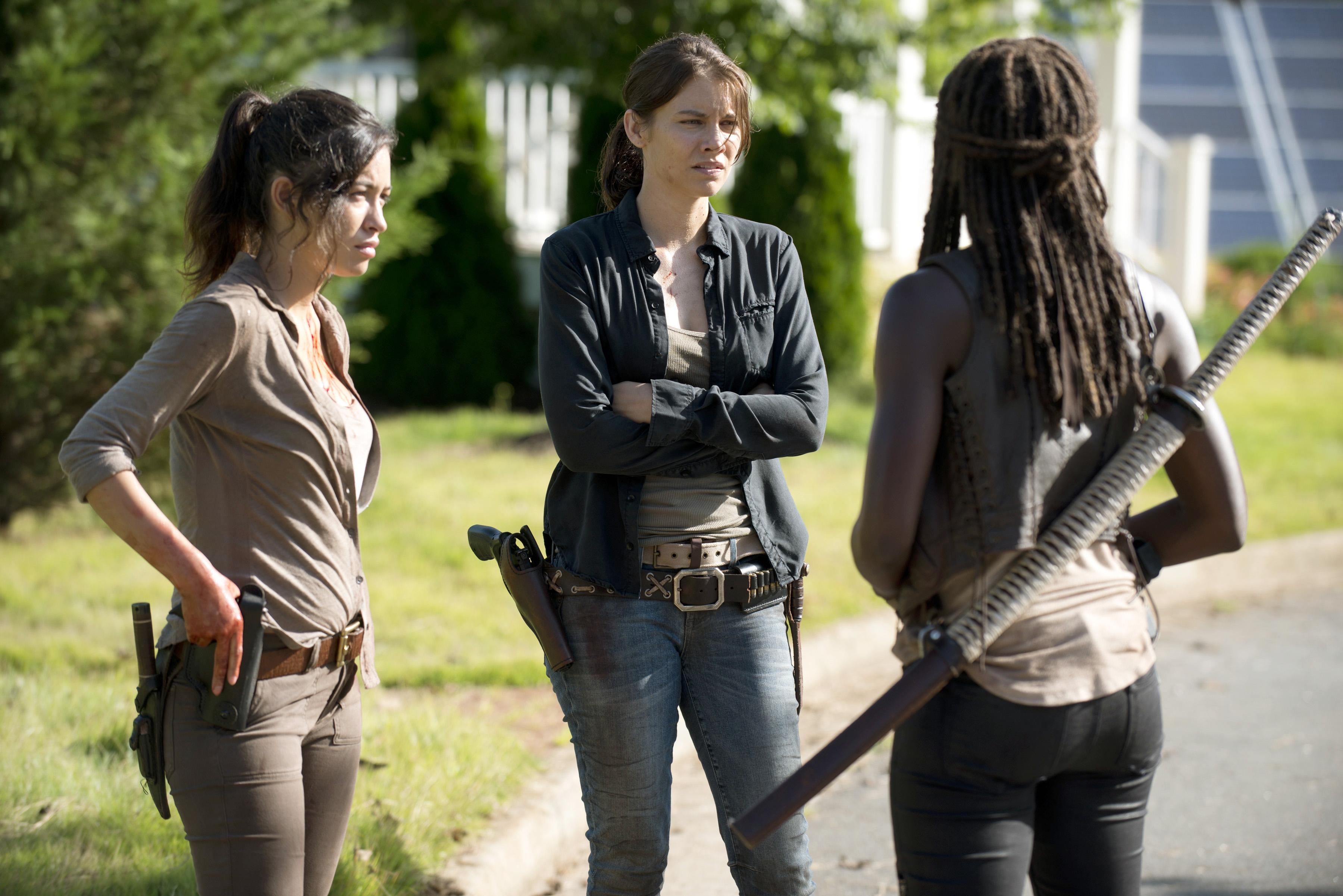 Rosita, Maggie and Michonne Walking Dead Wallpaper 3600x2403