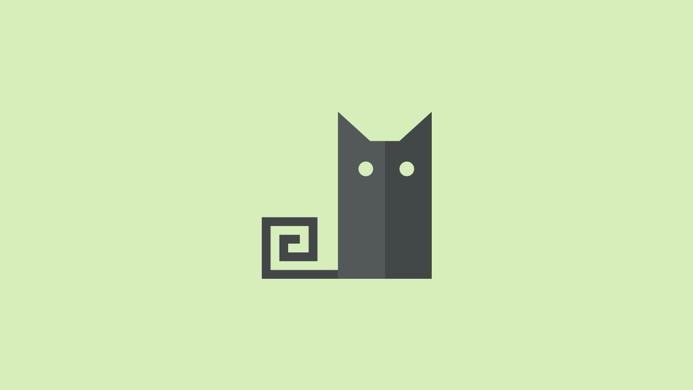 minimalism cat Wallpaper HD / Desktop and Mobile Background