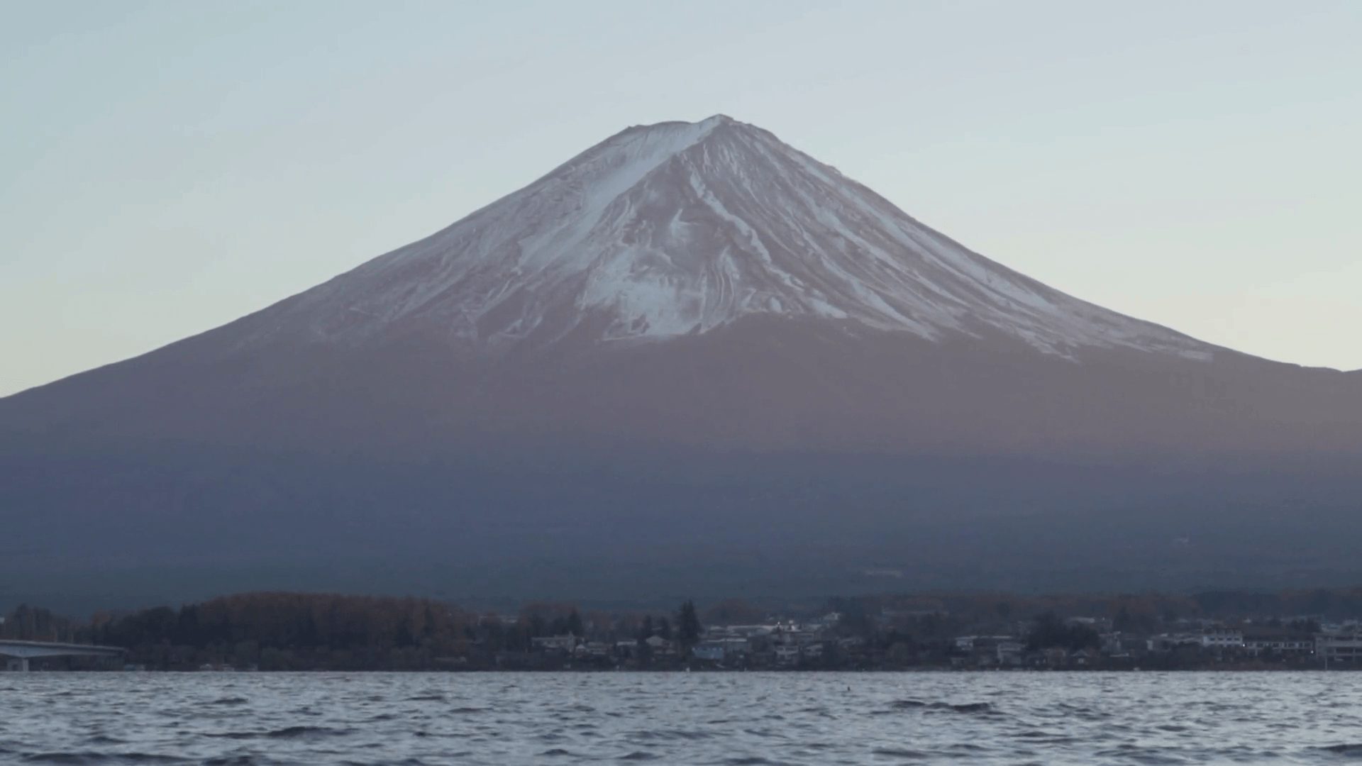 Lake Kawaguchi Mount Fuji Japan Autumn 02 Stock Video Footage