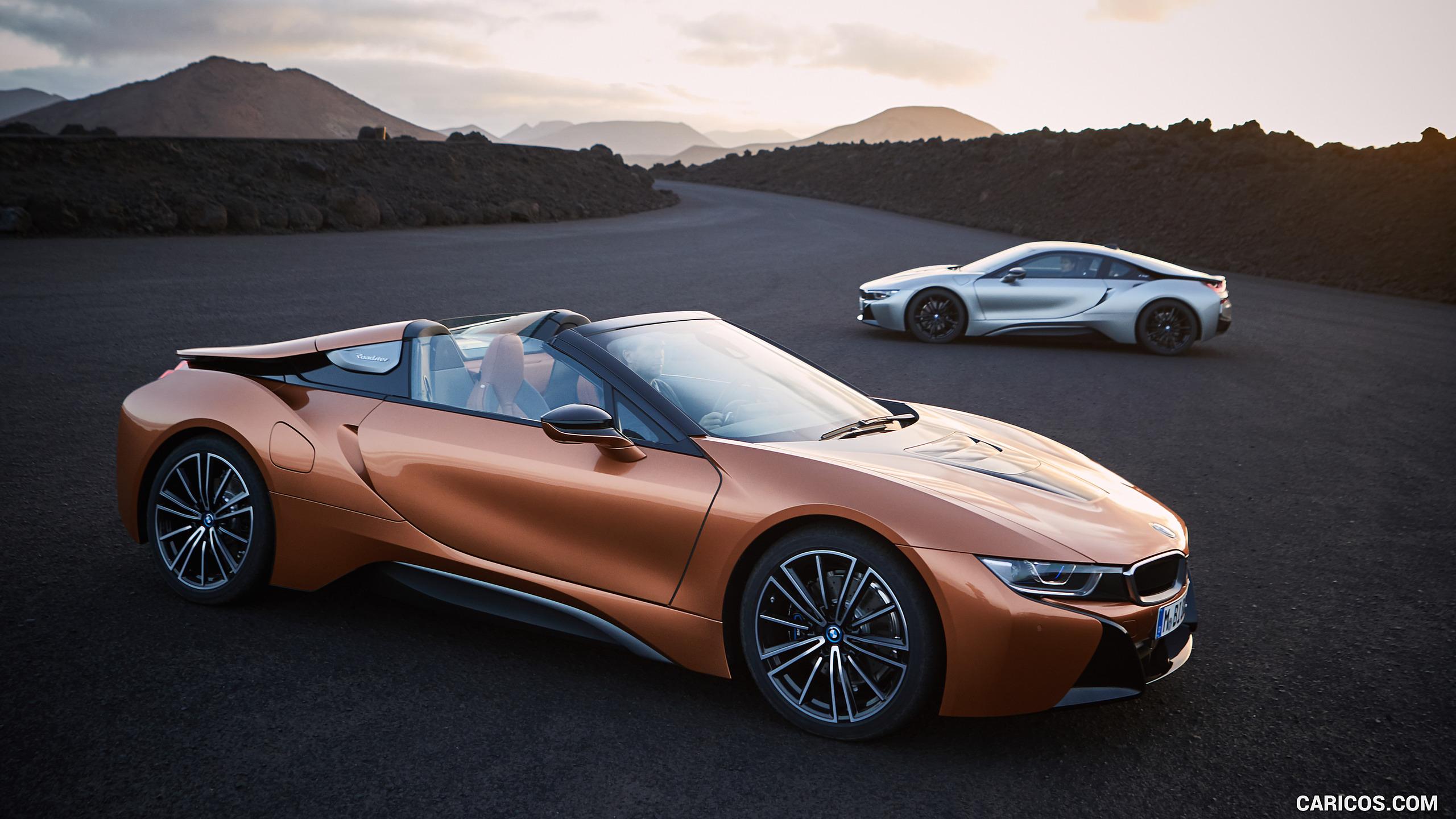 BMW i8 Roadster and Coupe. HD Wallpaper