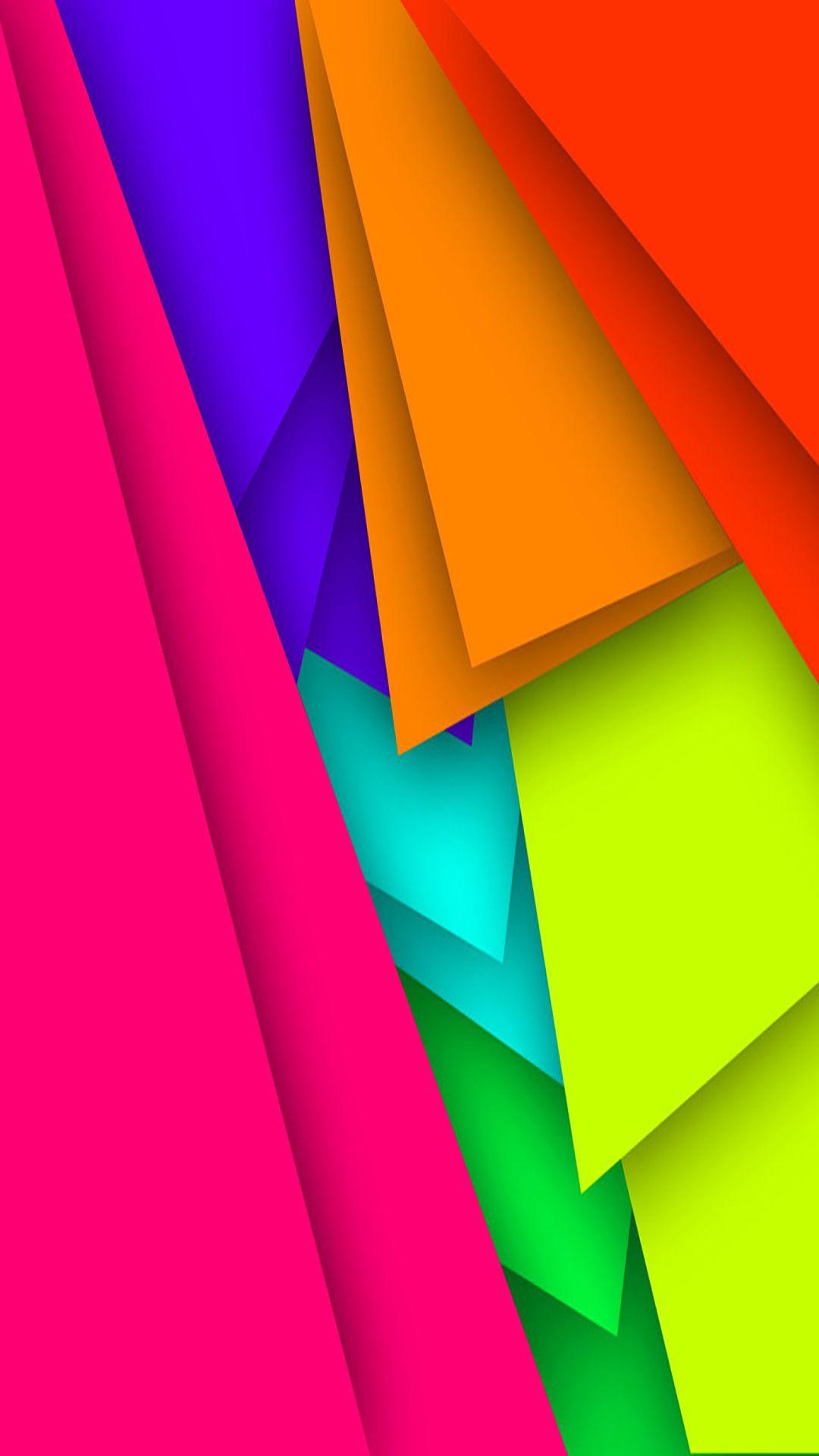 Bold Colorful Abstract Art Wallpaper. *Abstract and Geometric
