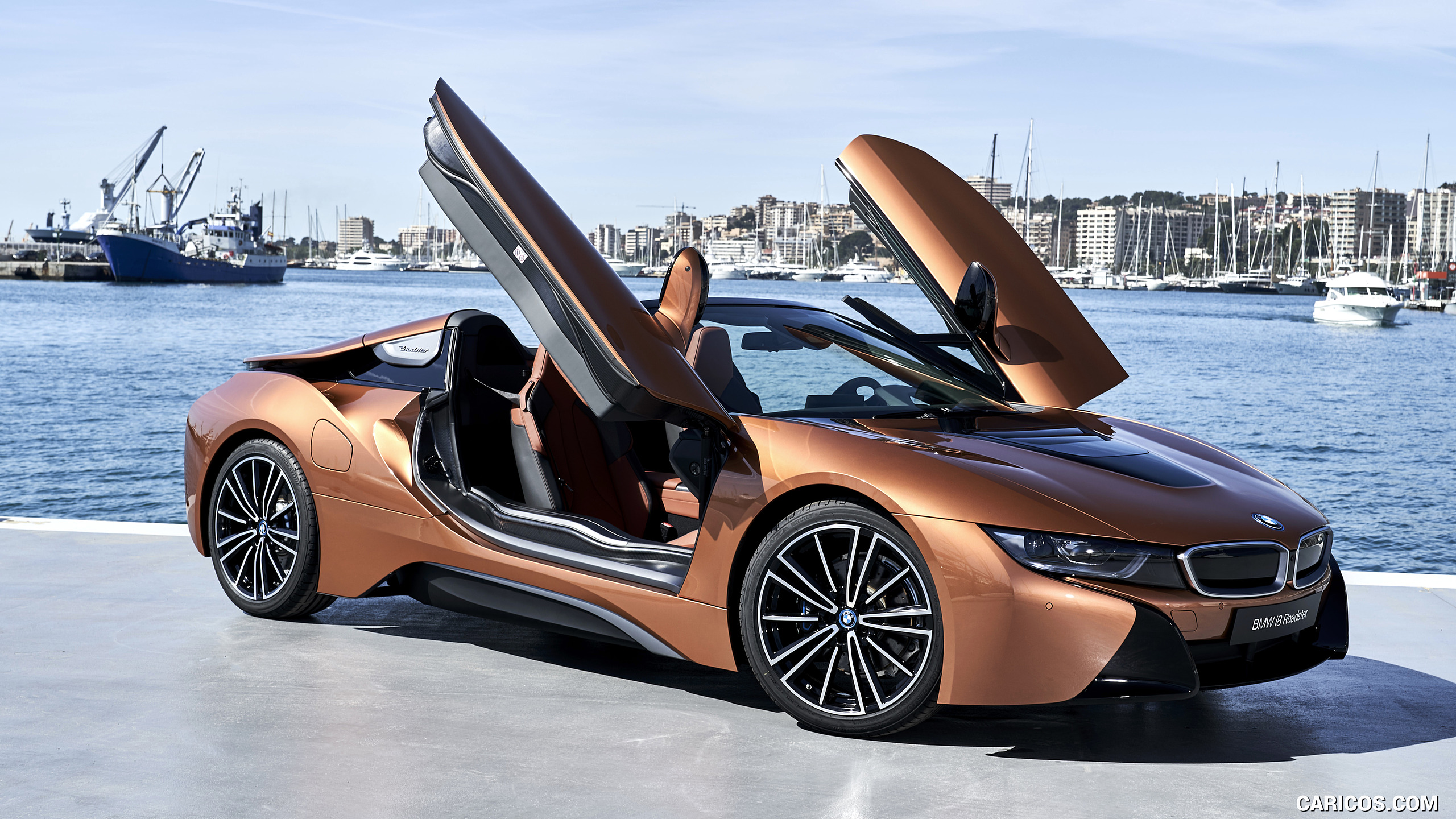 BMW I8 Roadster (Color: E Copper) Three Quarter. HD