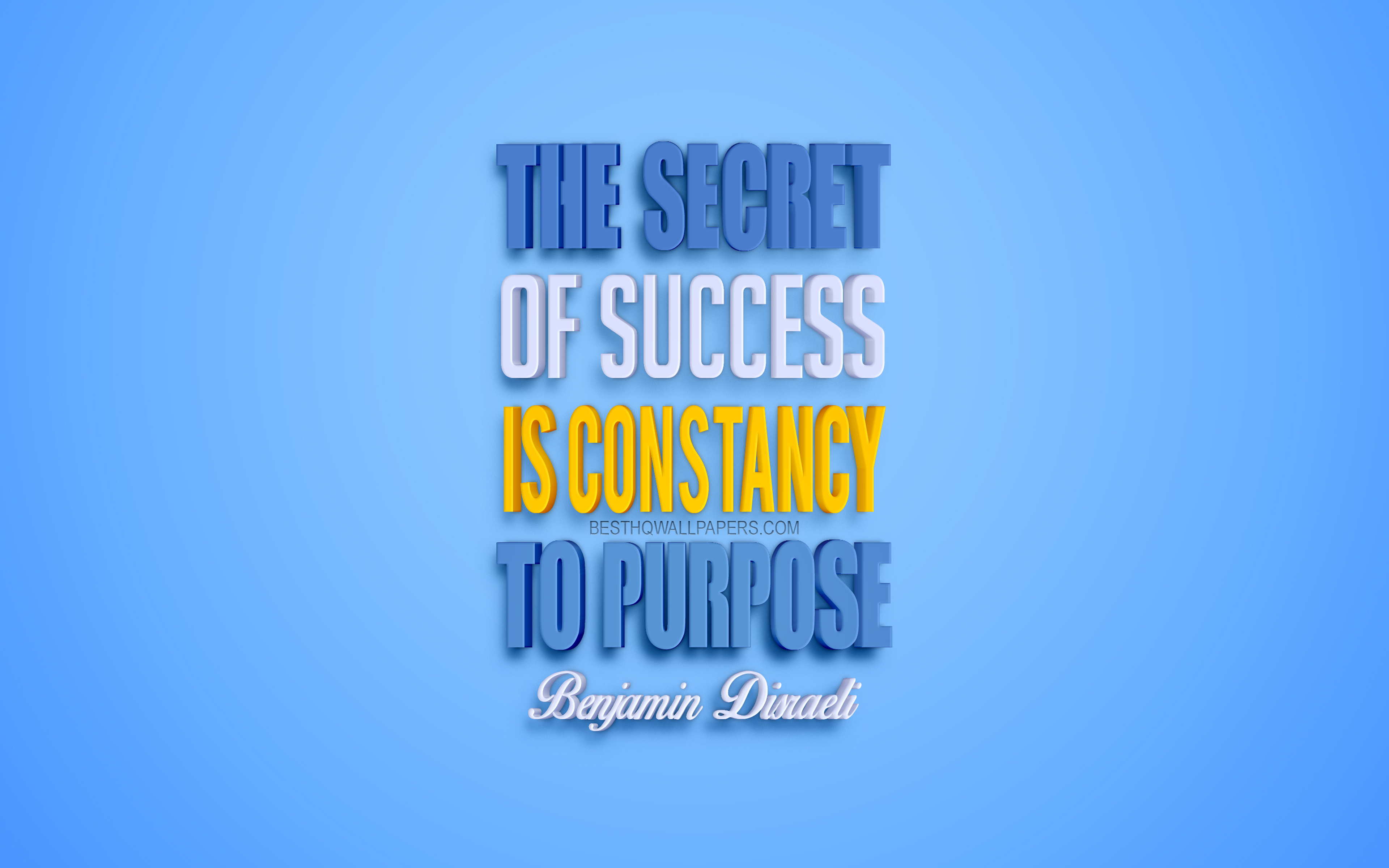 Download wallpaper The secret of success is constancy to purpose